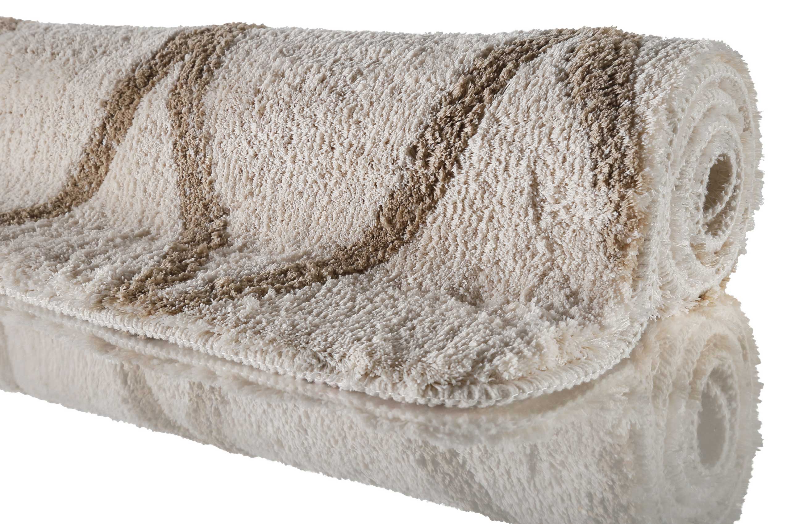 Badteppich Beige Sand » San Bosa « Homie Living - Ansicht 5