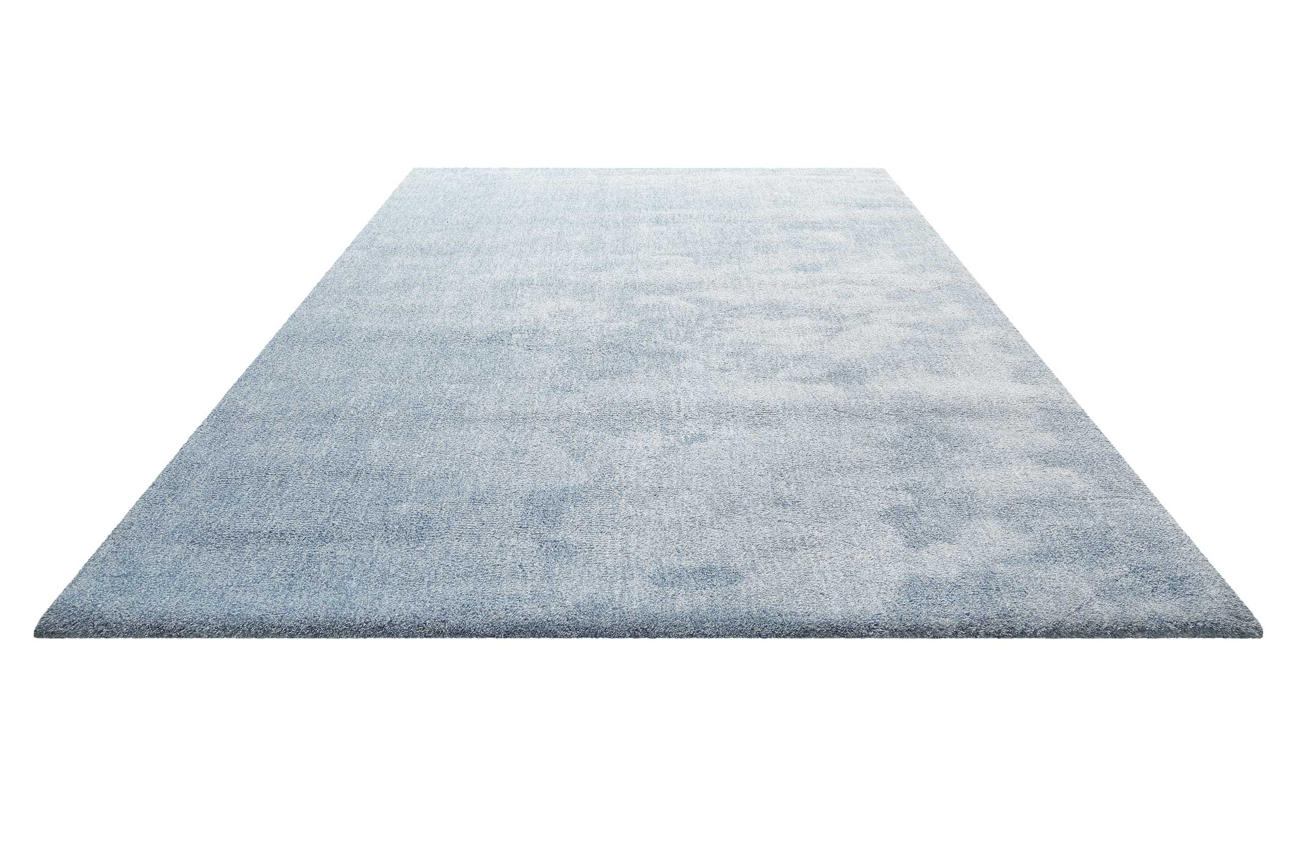 Teppich Hellblau meliert Hochflor » Sienna « Homie Living - Ansicht 2