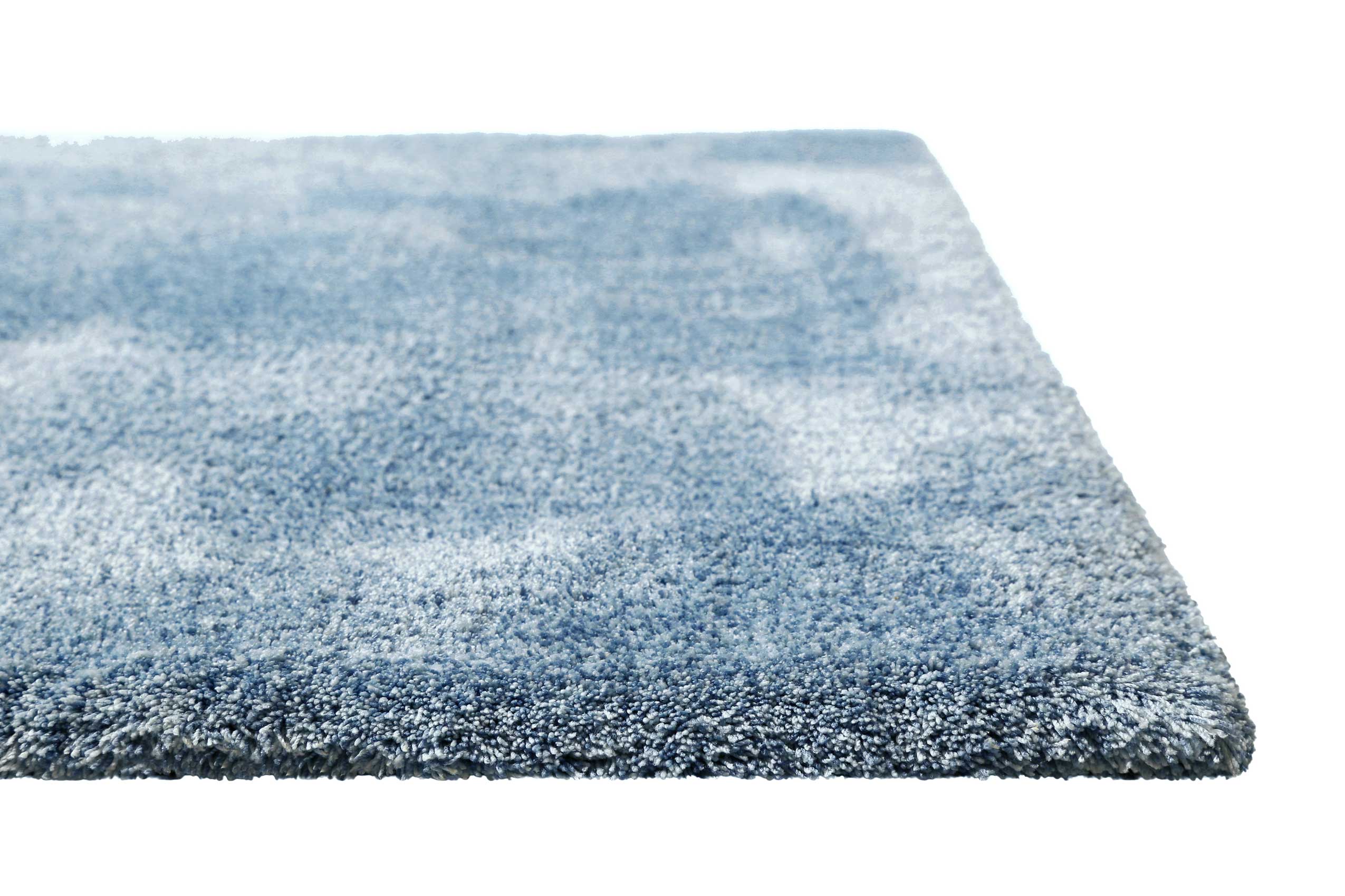 Teppich Blau Grau Hochflor » Sienna « Homie Living - Ansicht 3