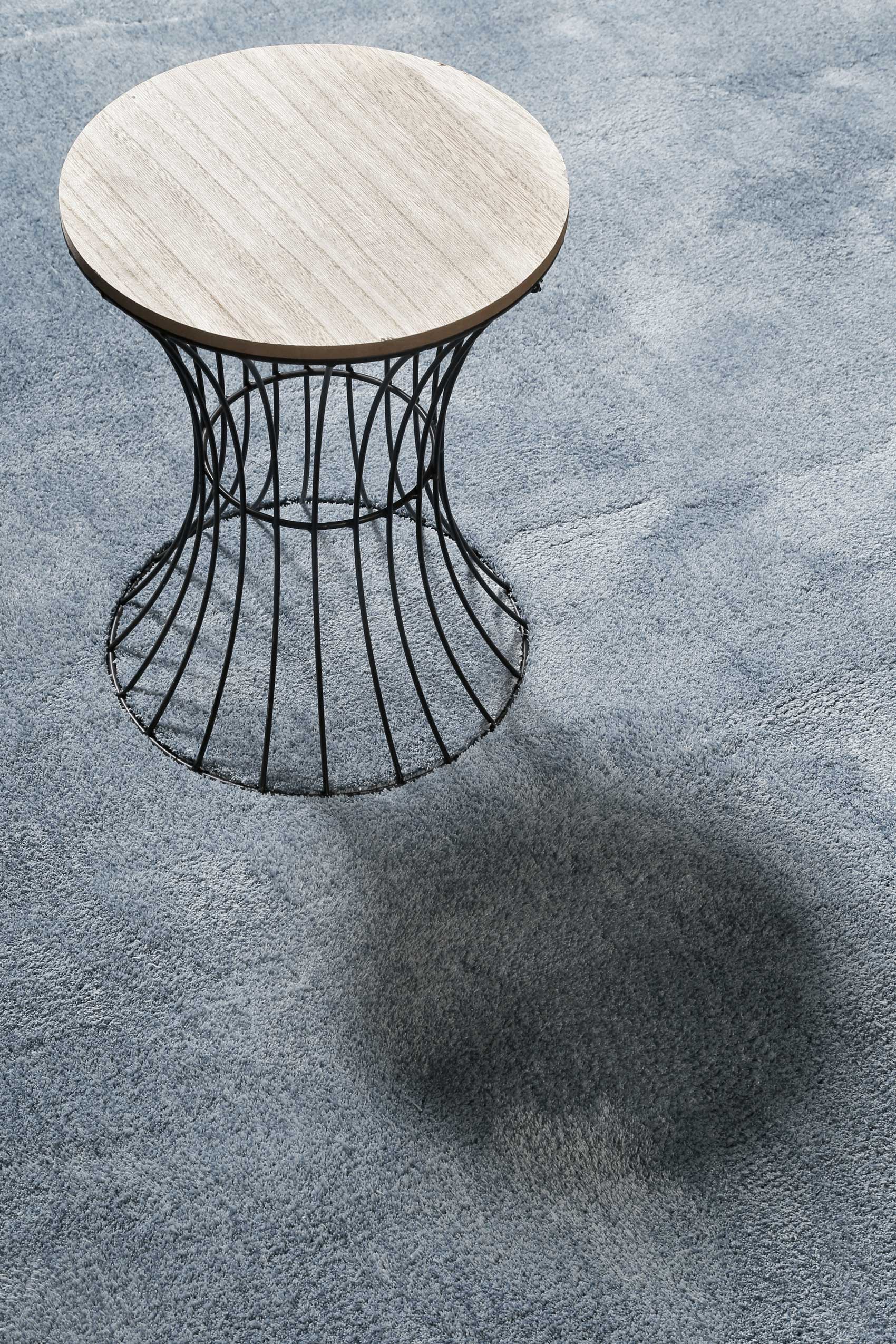Teppich Blau Grau Hochflor » Sienna « Homie Living - Ansicht 4