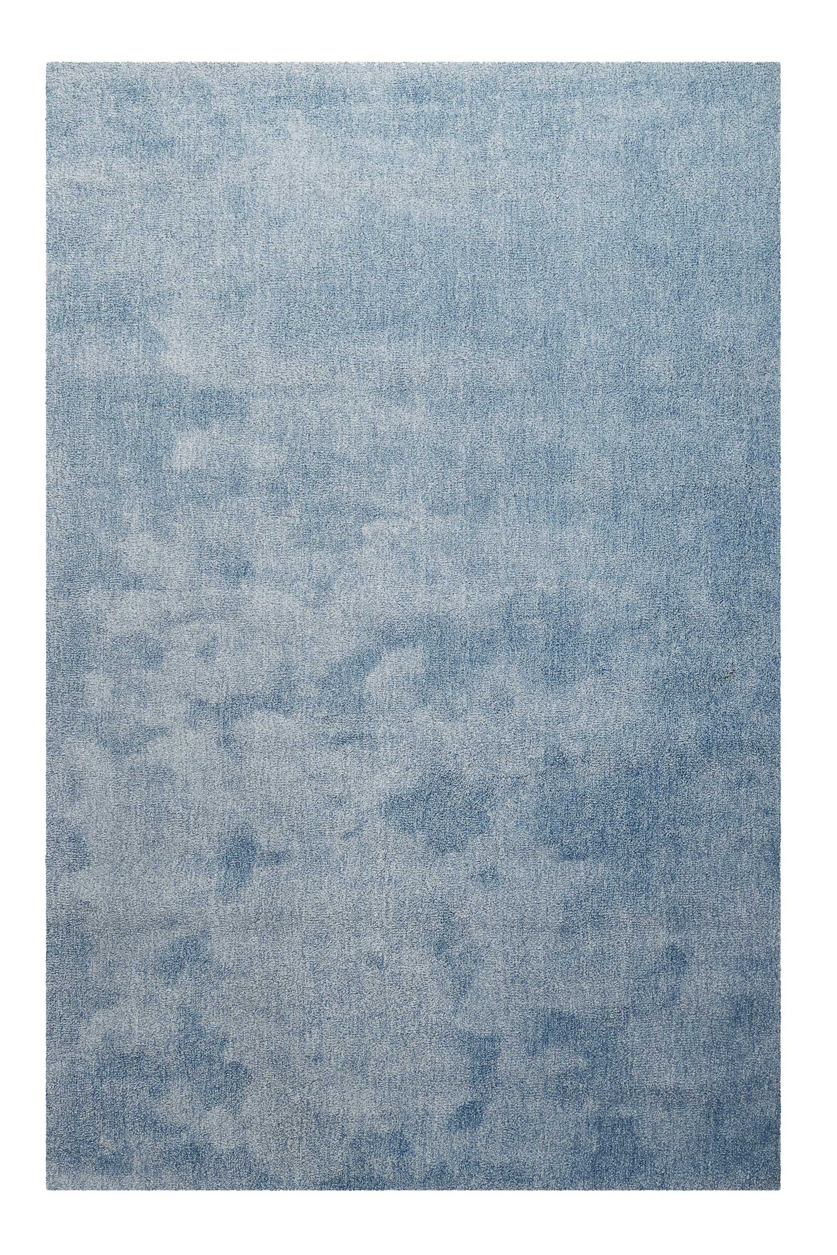 Teppich Blau Grau Hochflor » Sienna « Homie Living - Ansicht 1