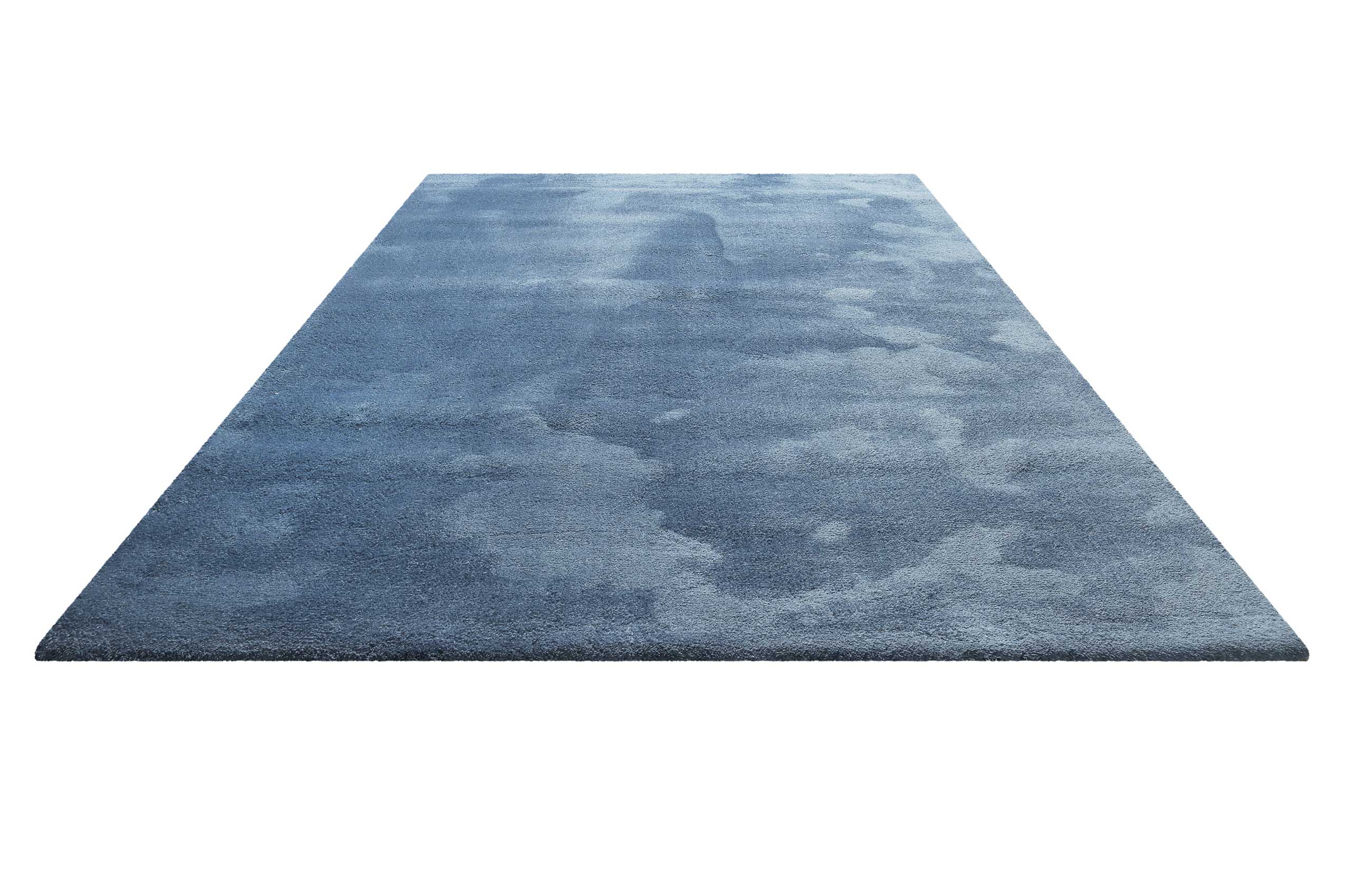 Teppich Blau Hochflor 