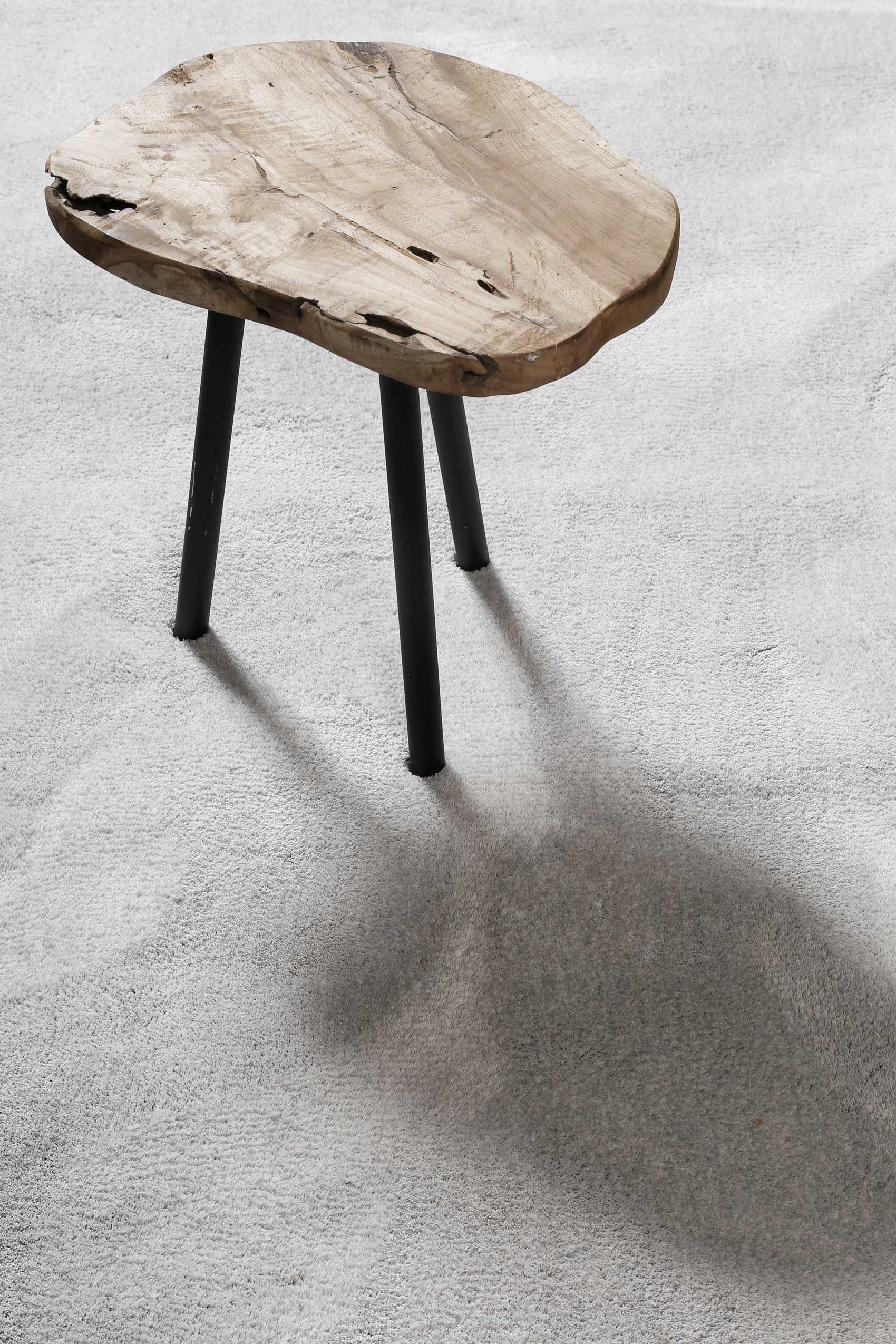 Teppich Hellgrau Hochflor » Sienna « Homie Living - Ansicht 4