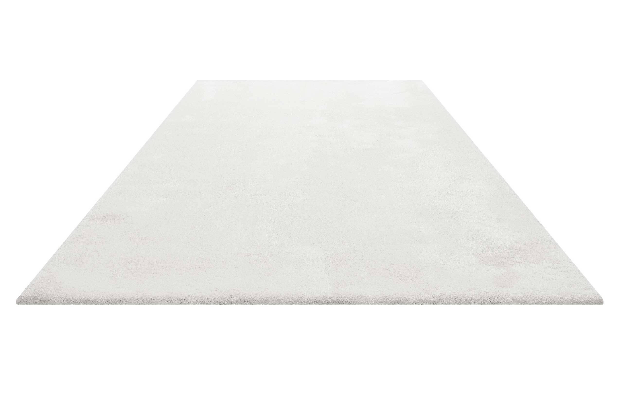 Teppich Creme Weiß Hochflor 
