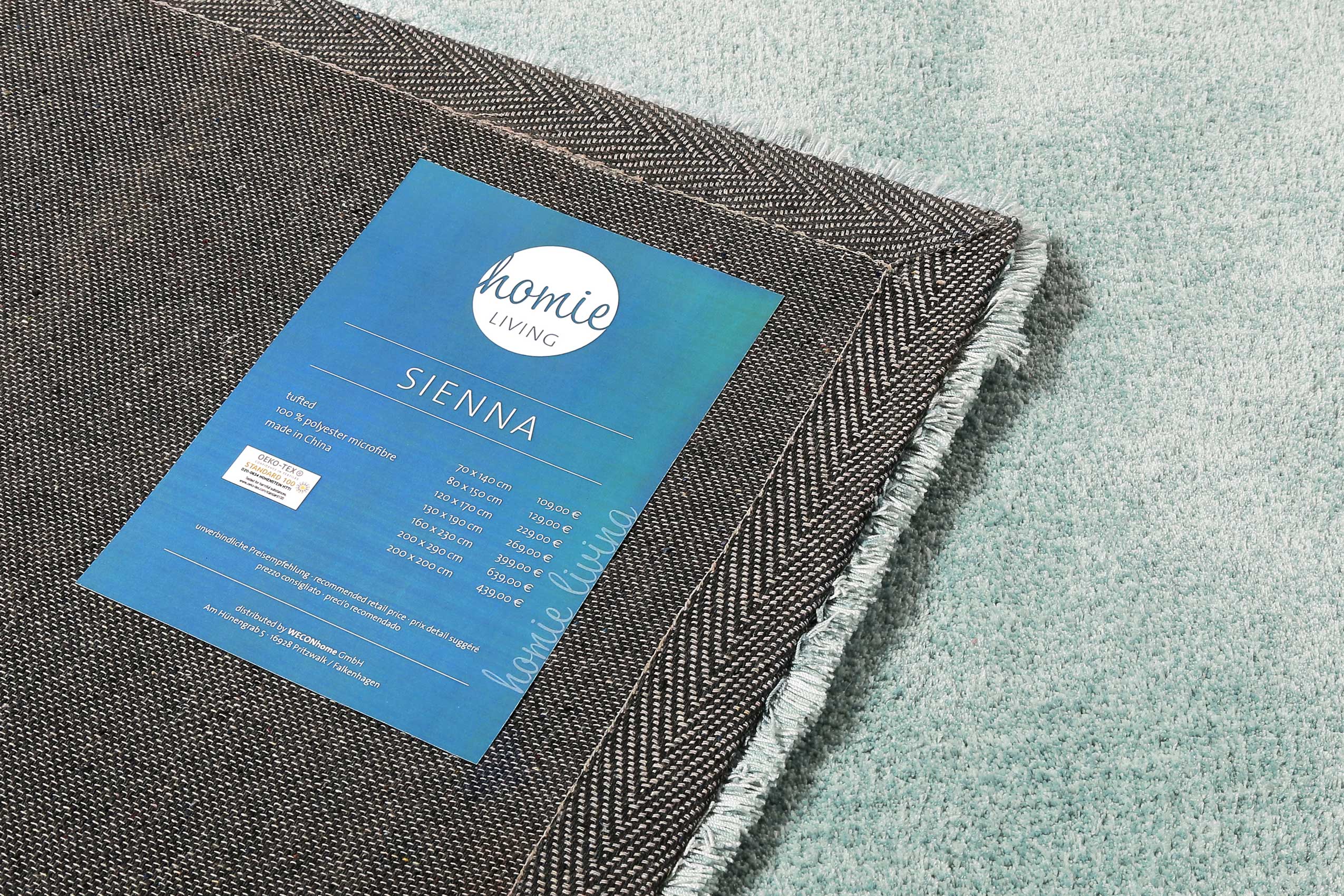 Teppich Grün Hochflor » Sienna « Homie Living - Ansicht 5