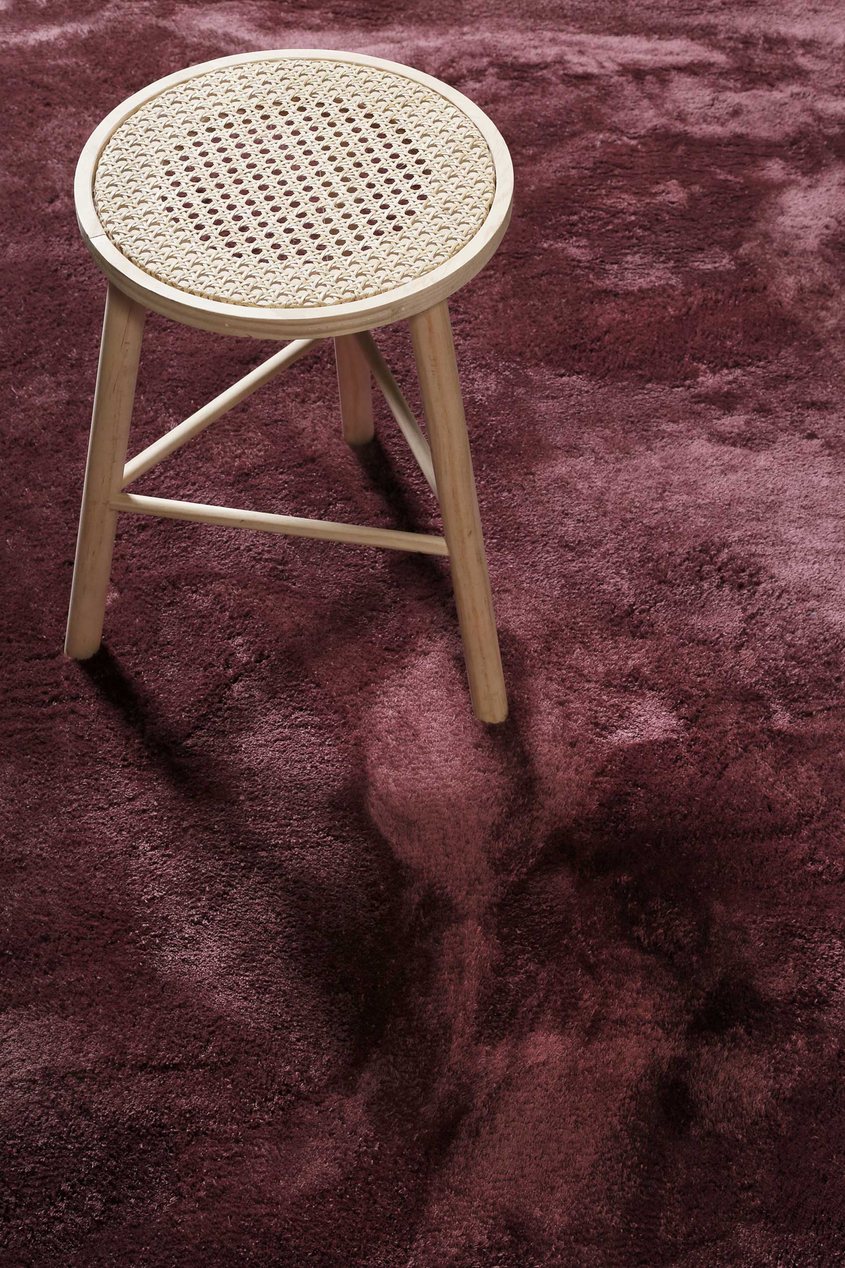 Teppich Bordeaux Hochflor » Sienna « Homie Living - Ansicht 4
