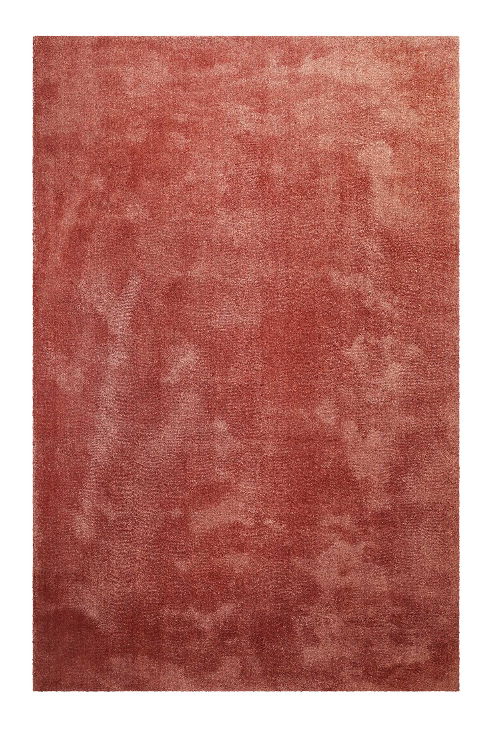Teppich Ziegel Rot Hochflor 