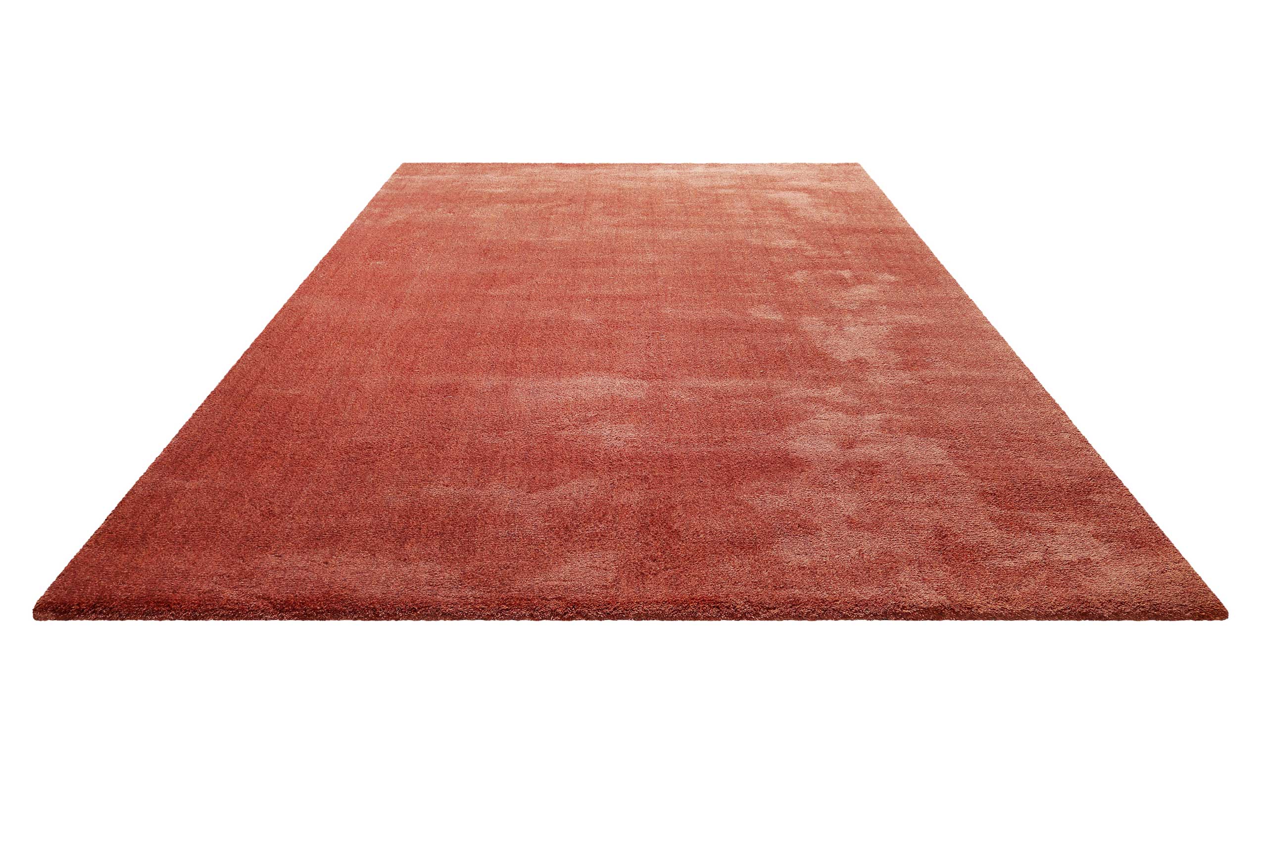 Teppich Ziegel Rot Hochflor 