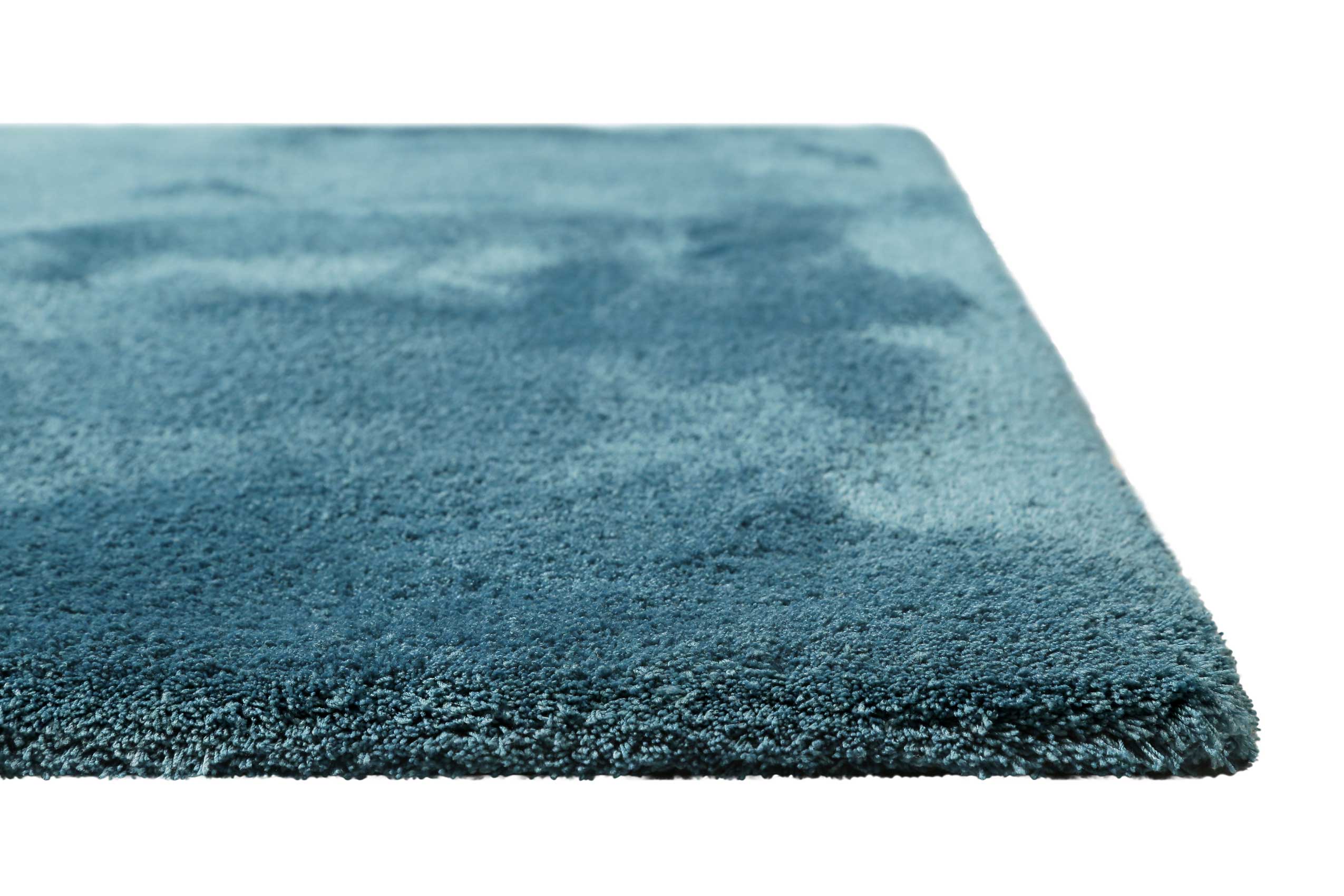 Teppich Petrol Türkis Hochflor 