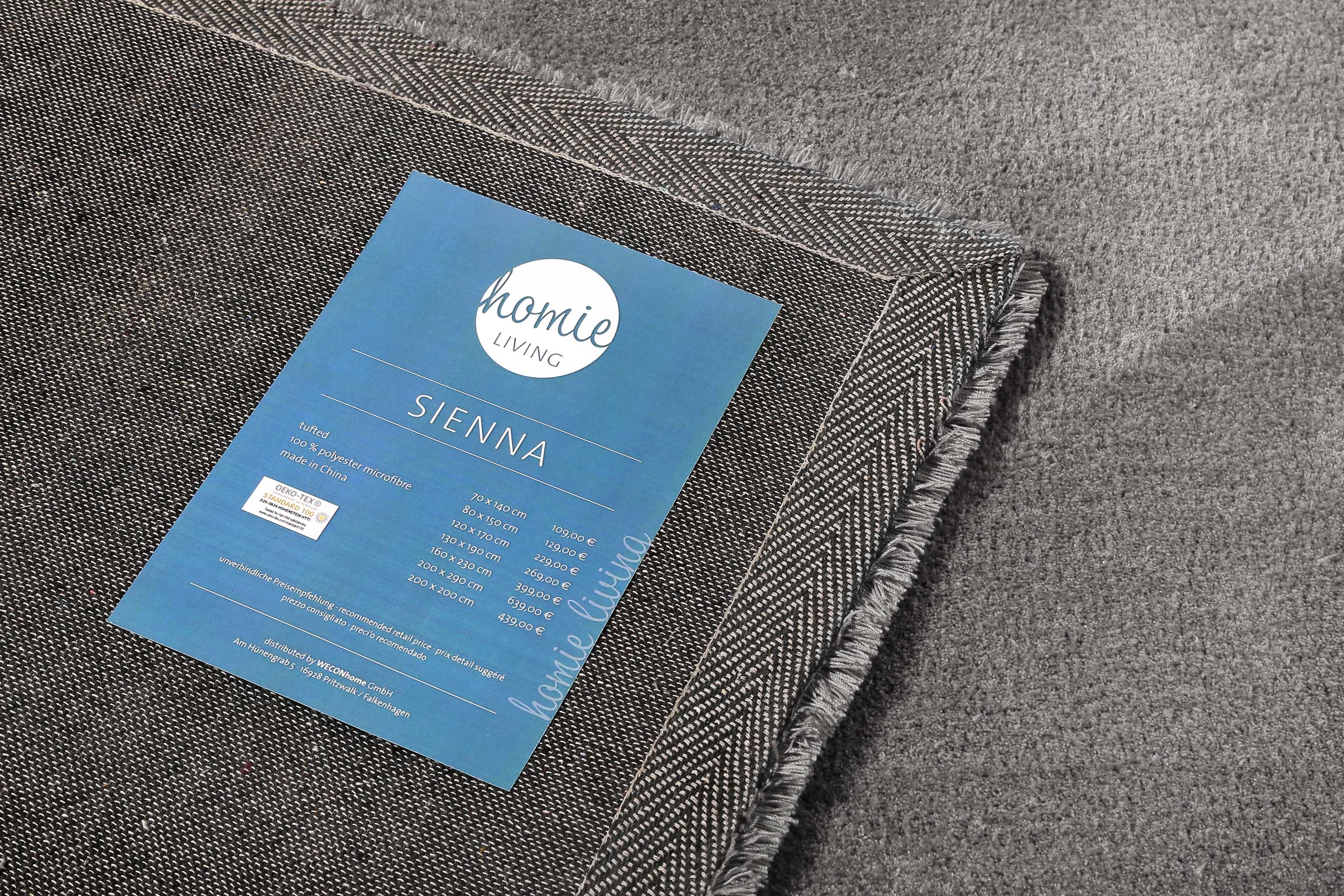 Teppich Grau Hochflor » Sienna « Homie Living - Ansicht 5
