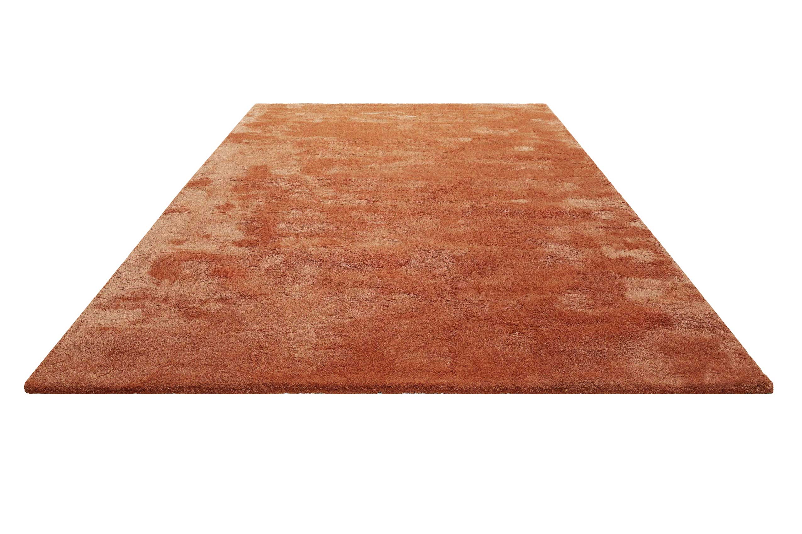 Teppich Orange Hochflor 