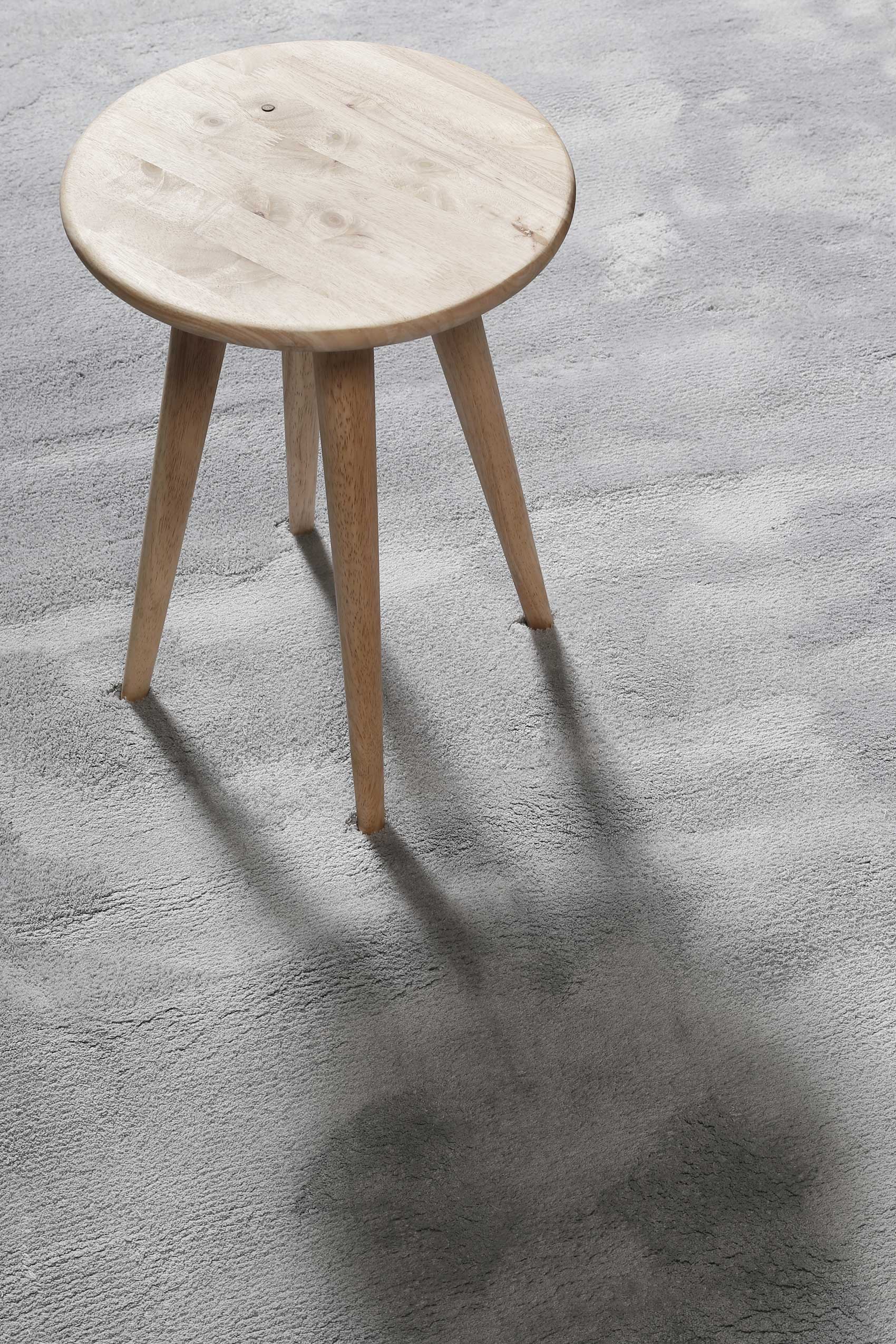 Teppich Hellgrau Blau Hochflor » Sienna « Homie Living - Ansicht 4