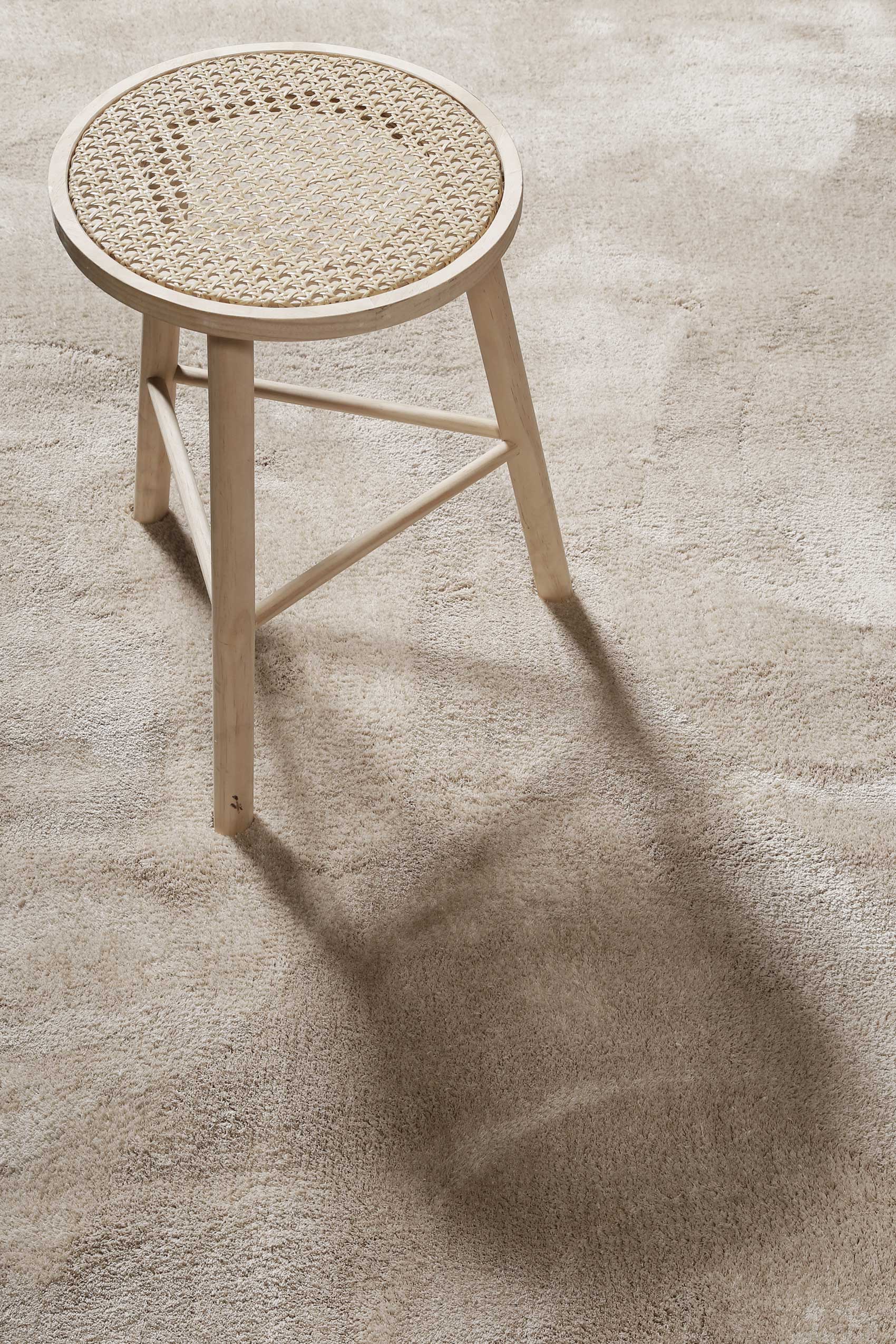 Teppich Beige Sand Hochflor 