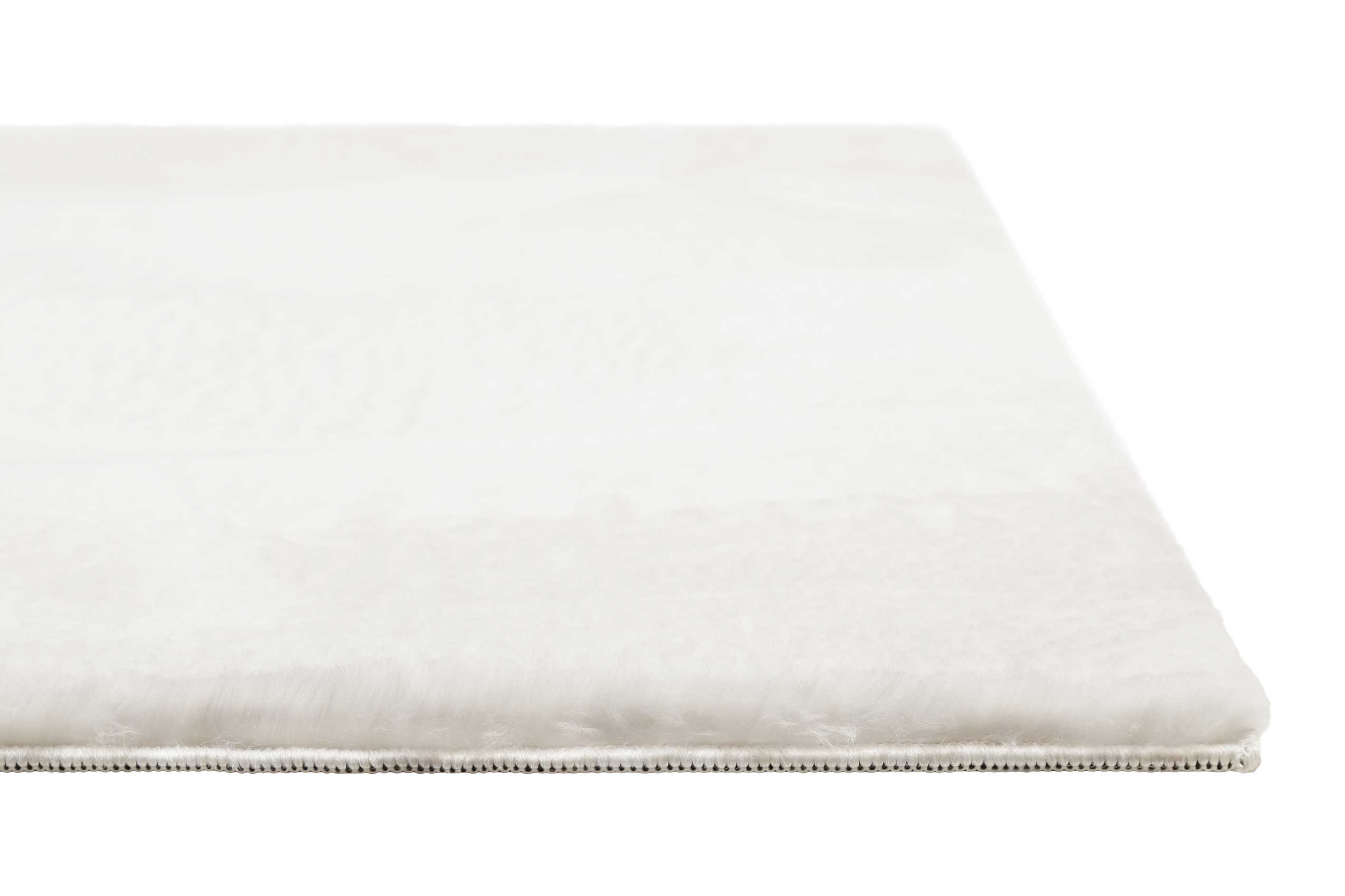 Kunstfell Teppich Creme Weiß soft & weich » Villa Rosso « Homie Living - Ansicht 3