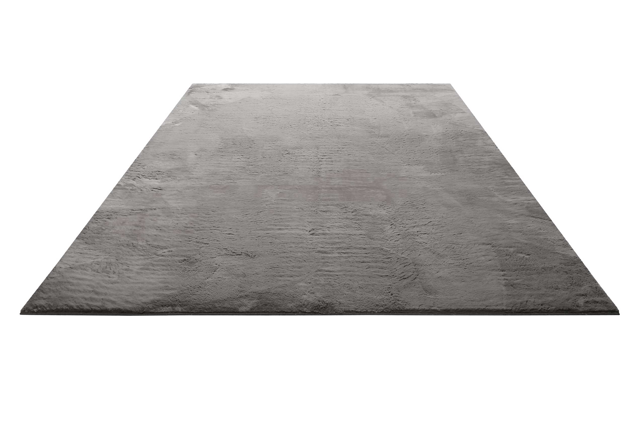 Kunstfell Teppich Grau Anthrazit soft & weich 