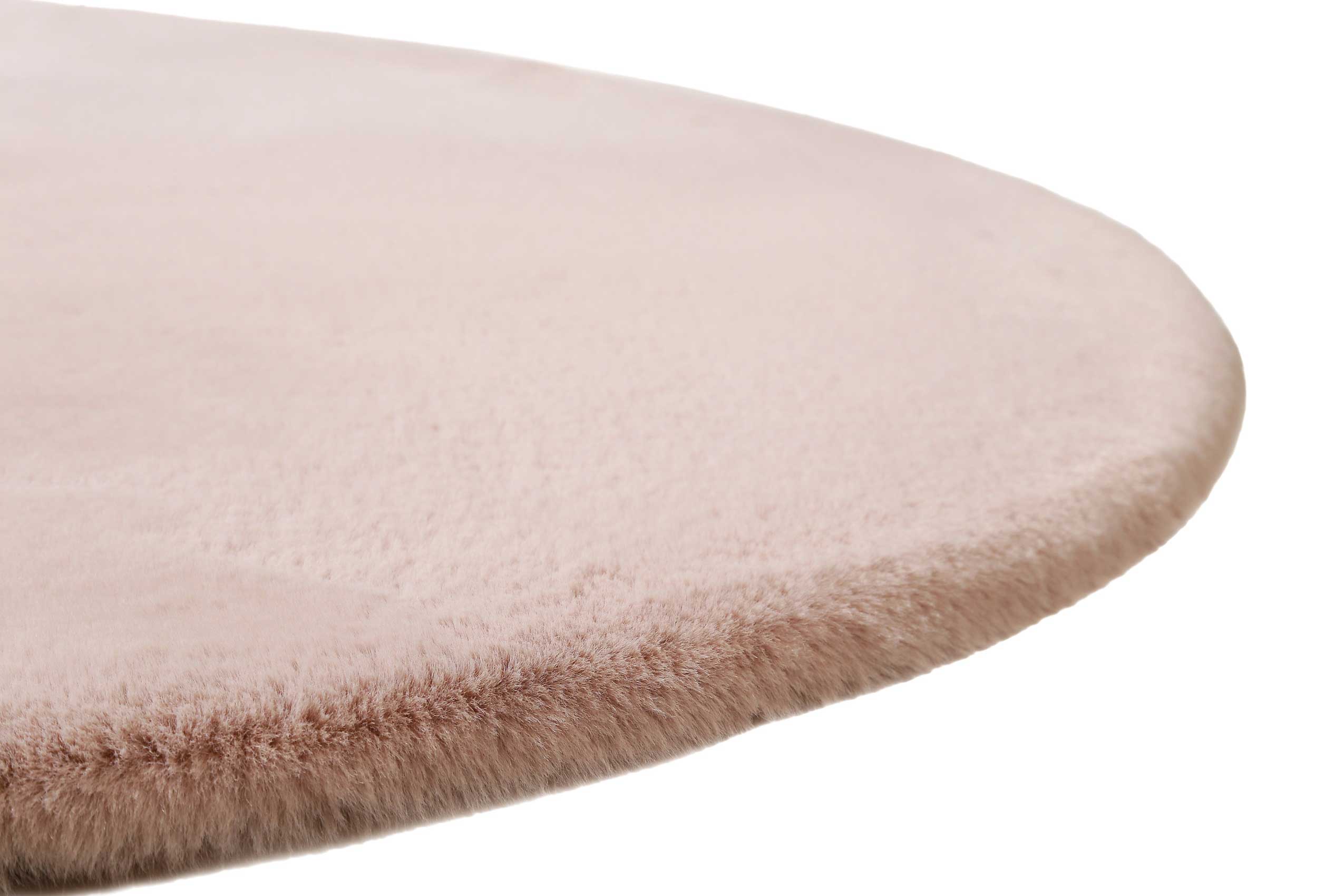 Teppich Rund Rosa kuschelig & flauschig
