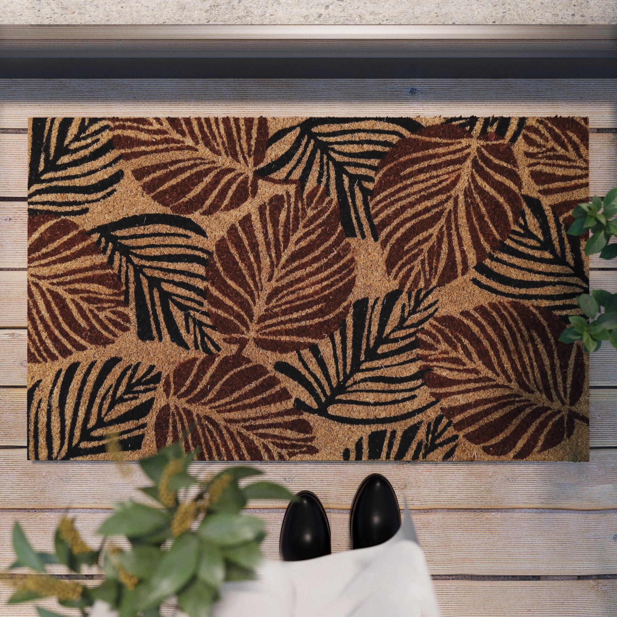 Fußmatte aus Kokosfaser Natur Schwarz » Jungle Mat « WECONhome - Ansicht 1