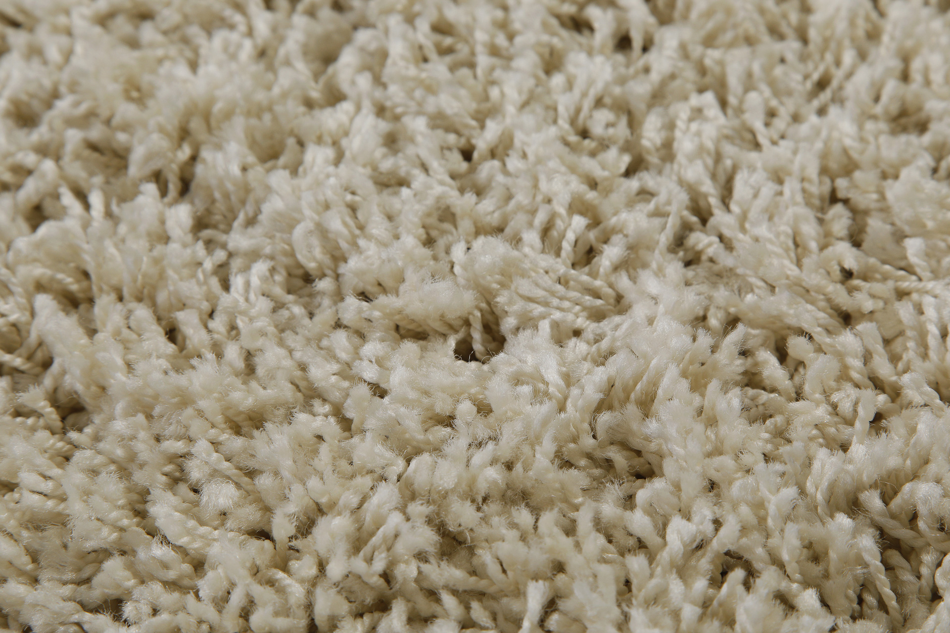 2 für 1 Aktion: Hochflor Teppich Rund Beige 