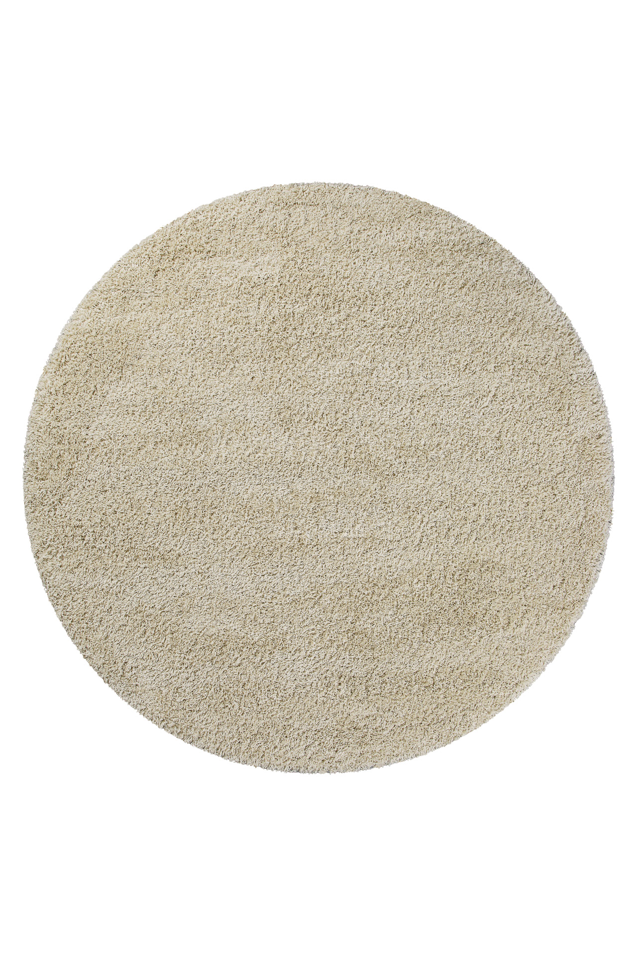 2 für 1 Aktion: Hochflor Teppich Rund Beige 
