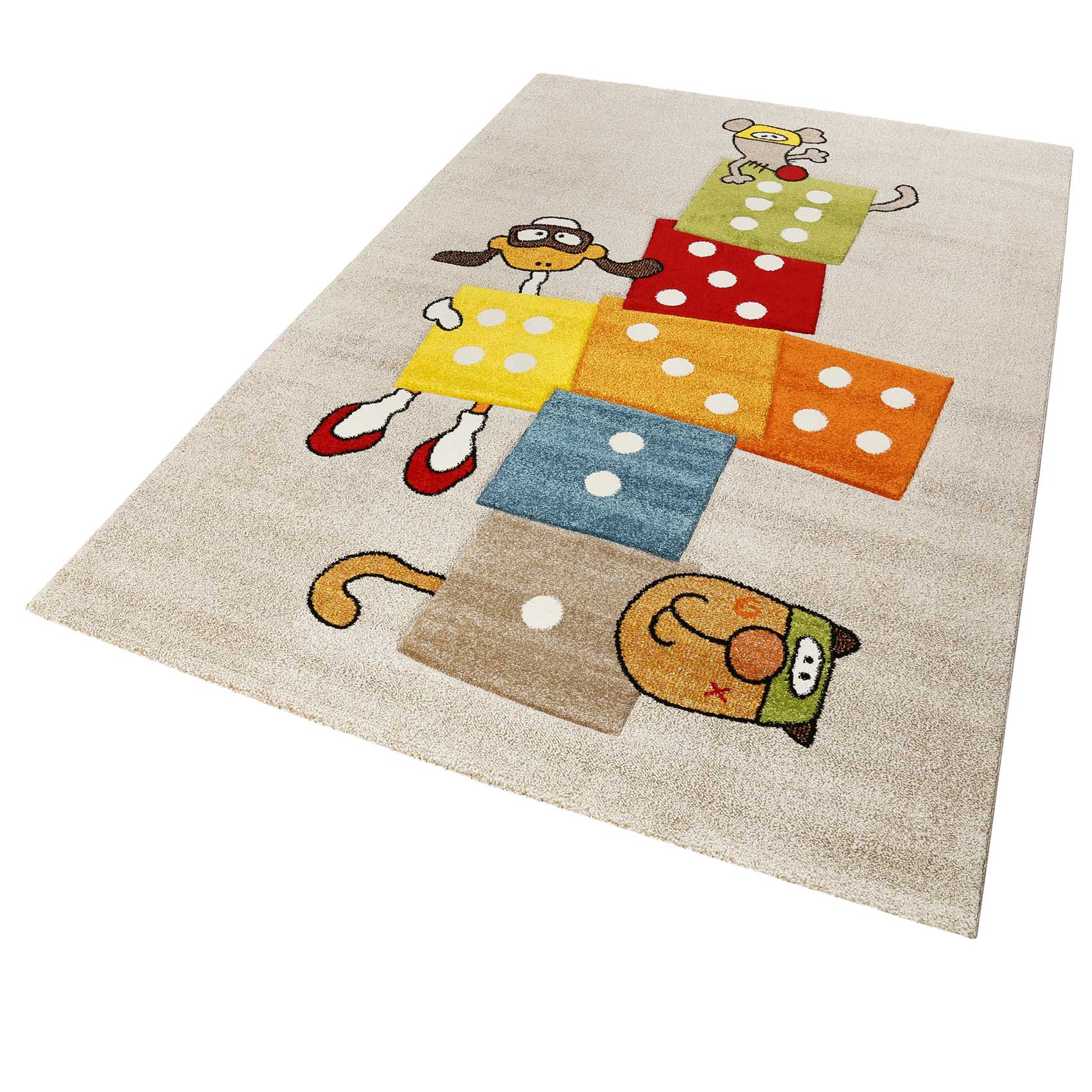 Sigikid Kinderteppich beige multicolor 