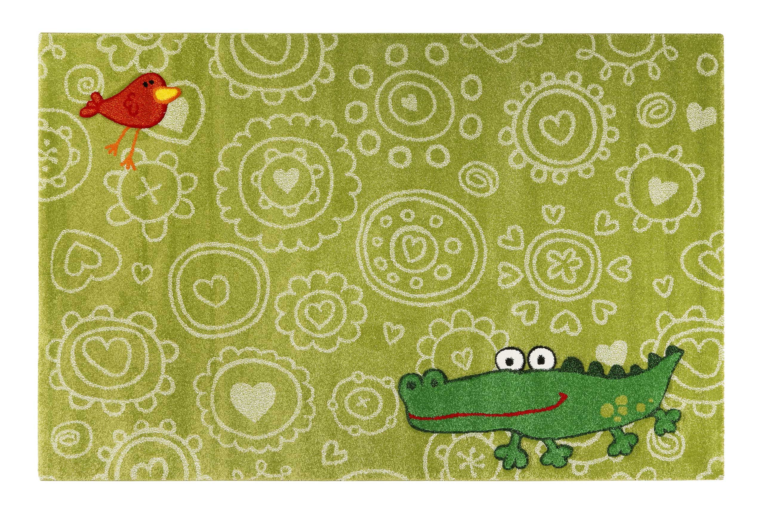 Sigikid Kinderteppich grün » Crocodile « - Ansicht 1