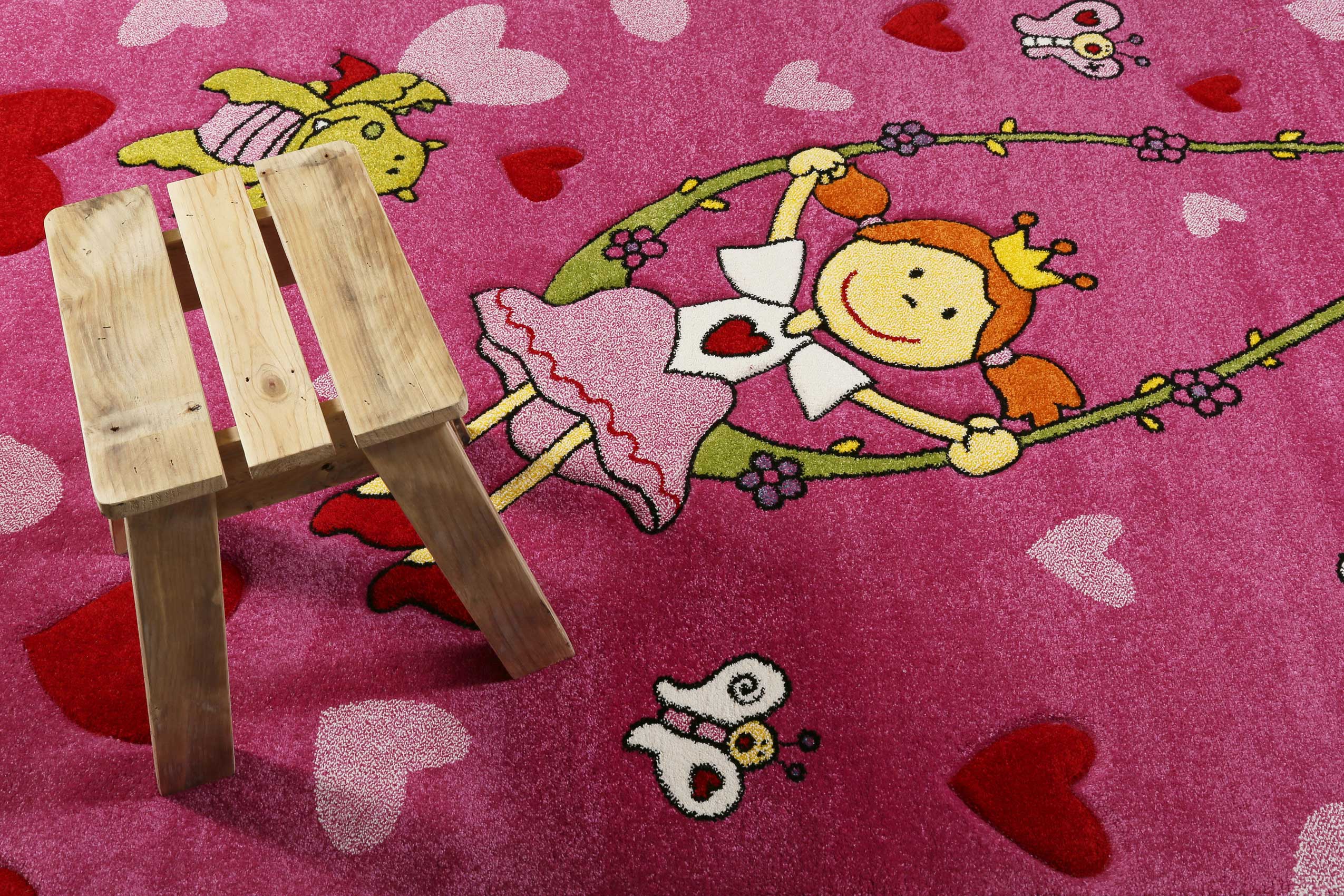 Kinderteppich pink rosa » Pinky Queeny «  Sigikid - Ansicht 6