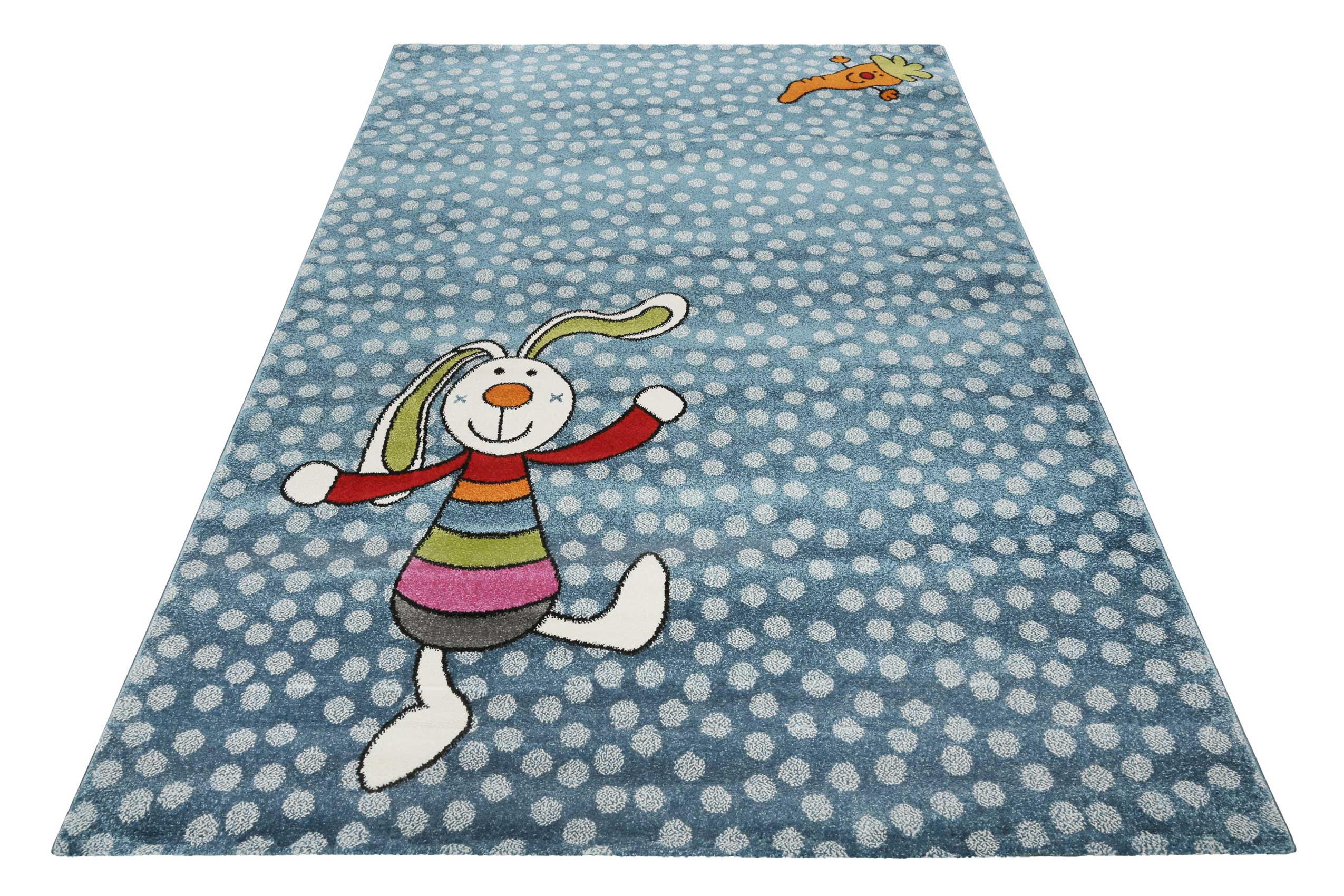 Sigikid Kinderteppich Blau » Rainbow Rabbit « - Ansicht 2