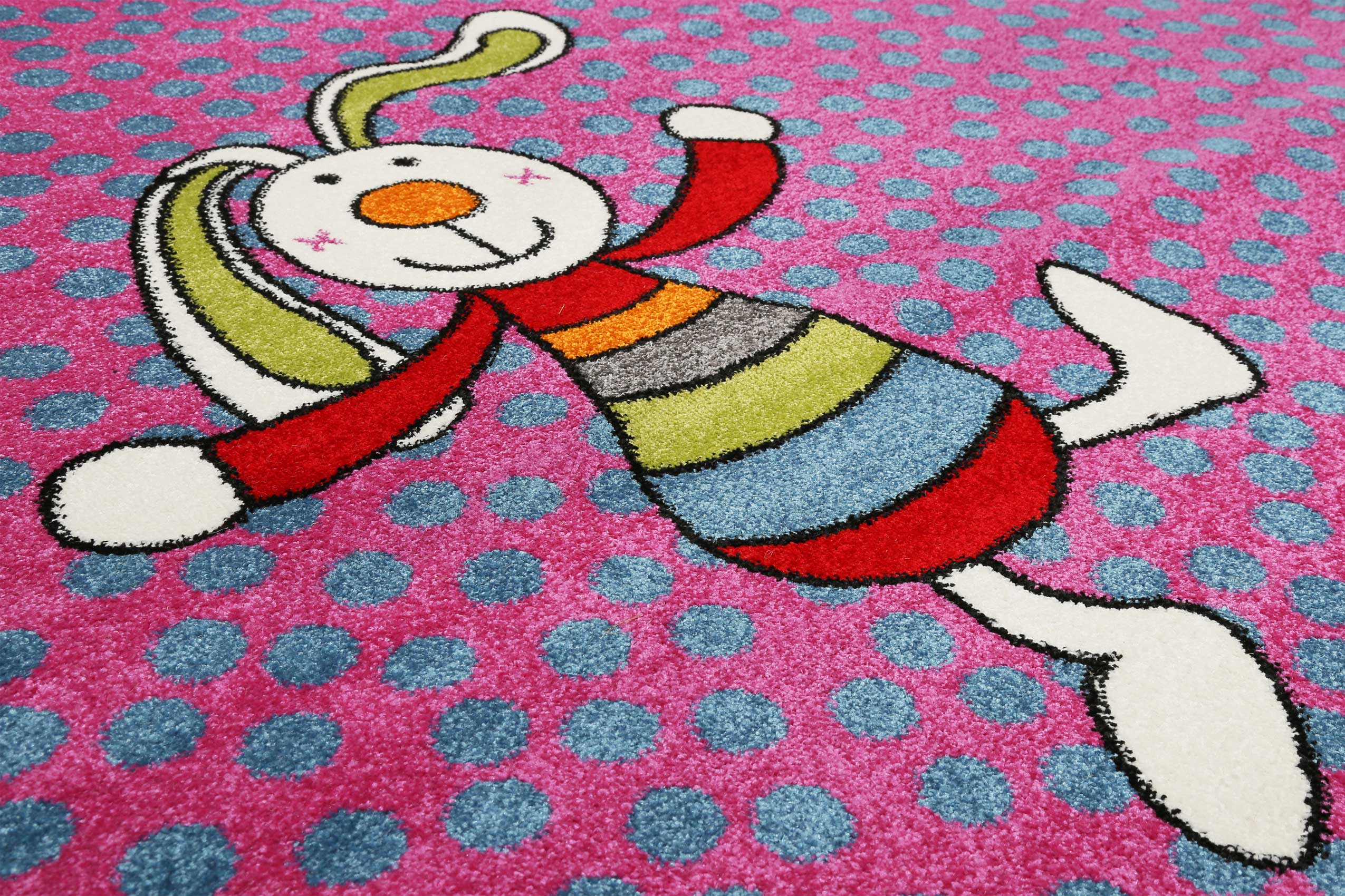 Sigikid Kinderteppich Pink Blau » Rainbow Rabbit « - Ansicht 5