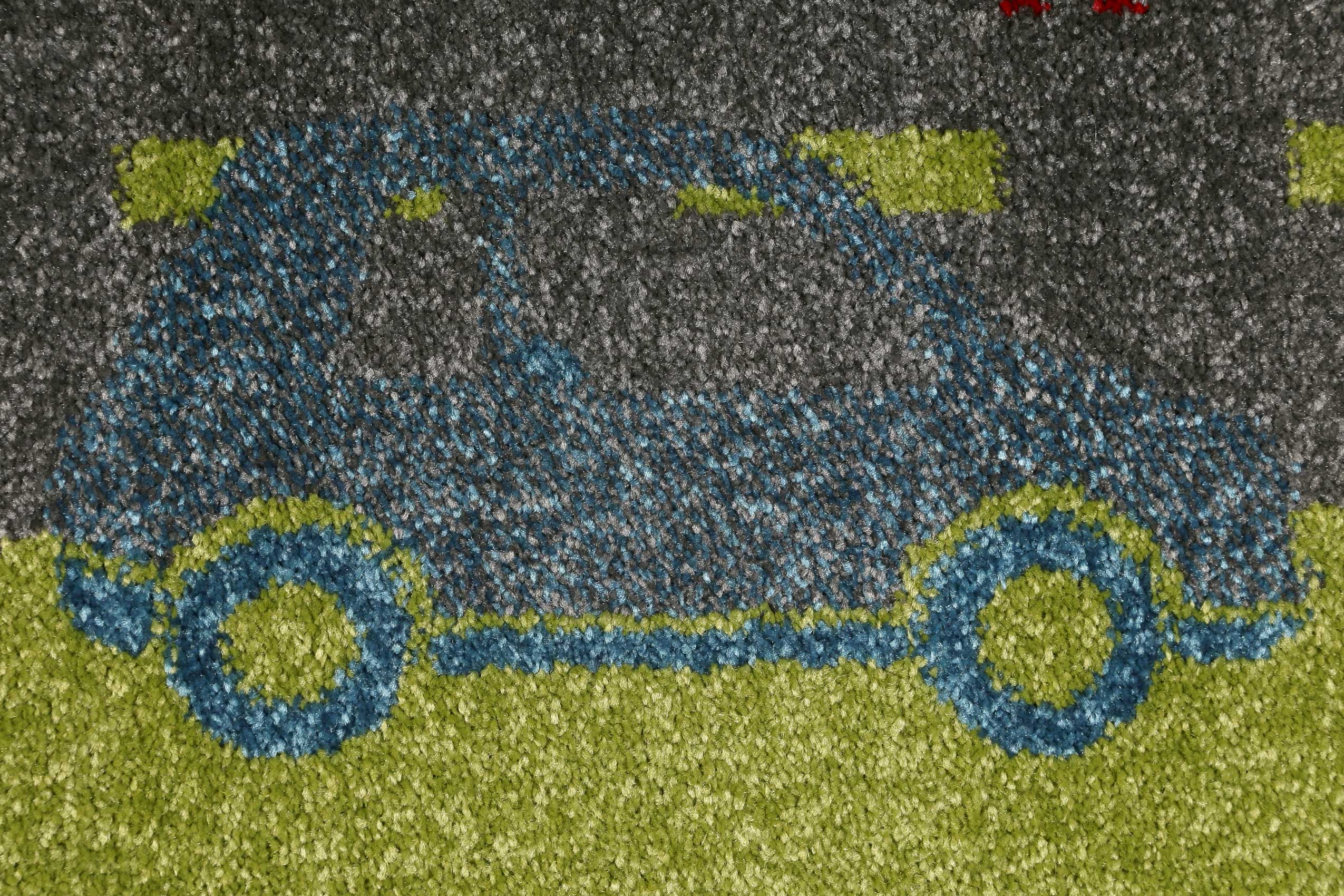 Sigikid Kinderteppich Grün Orange 