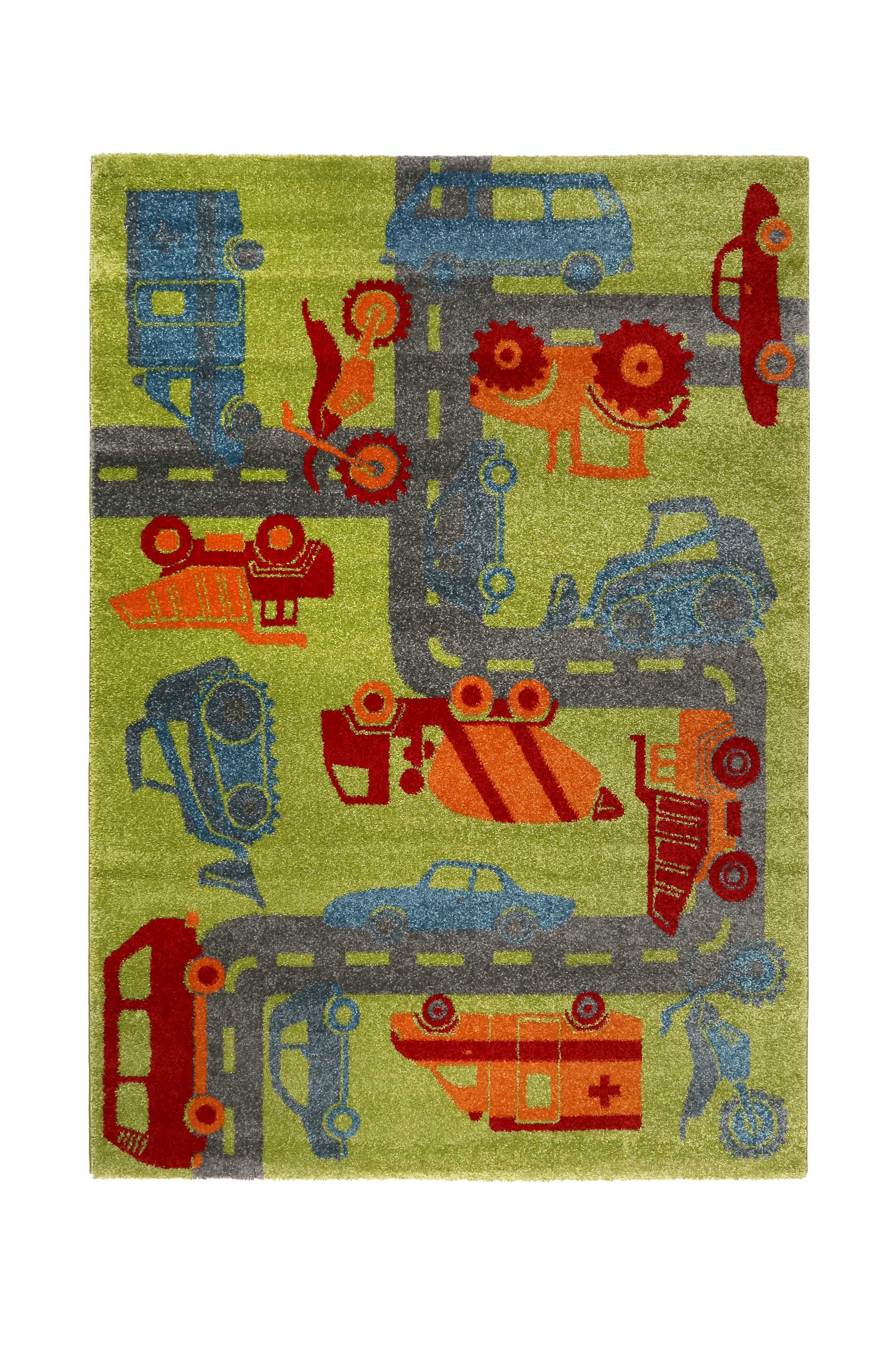 Sigikid Kinderteppich Grün Orange 