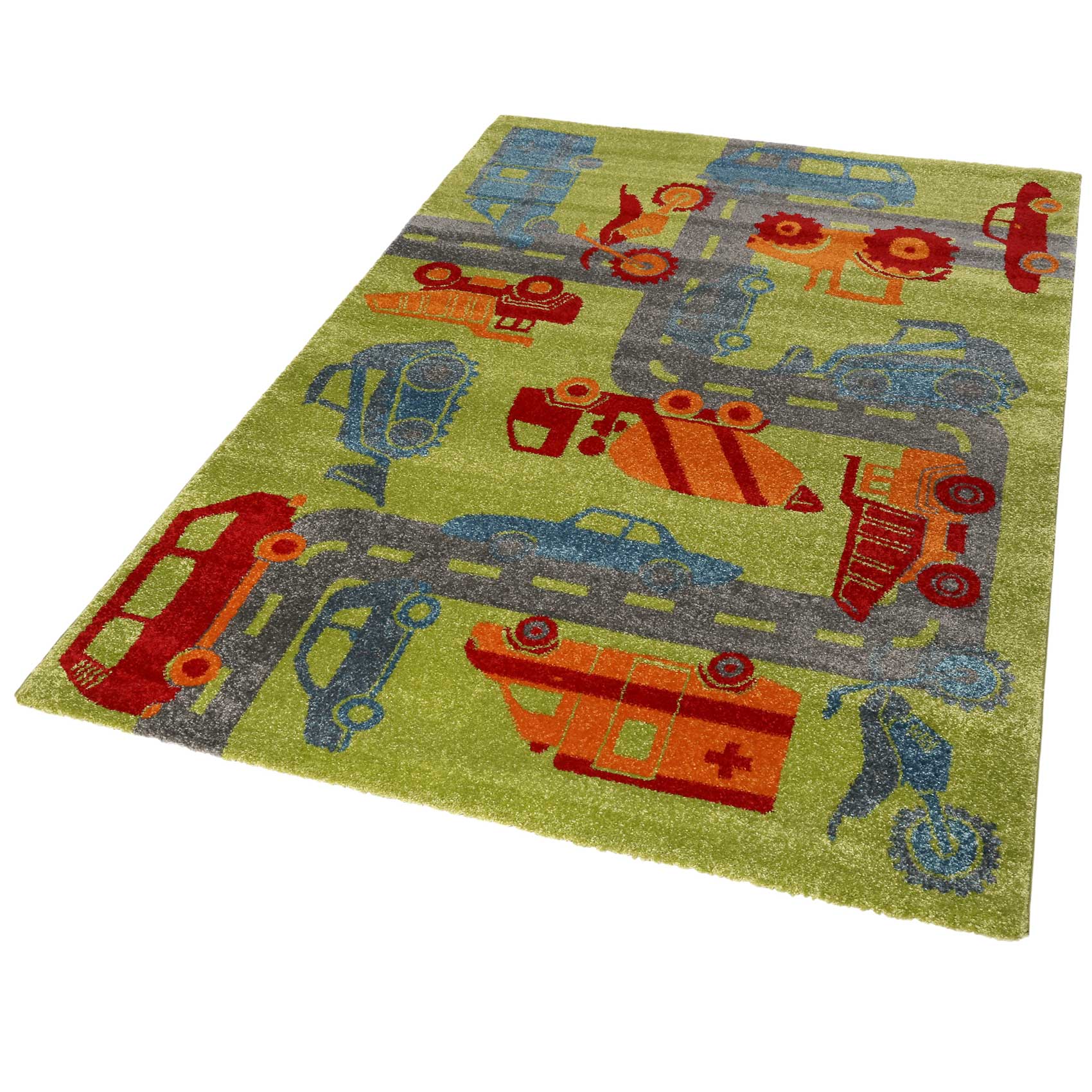 Sigikid Kinderteppich Grün Orange 