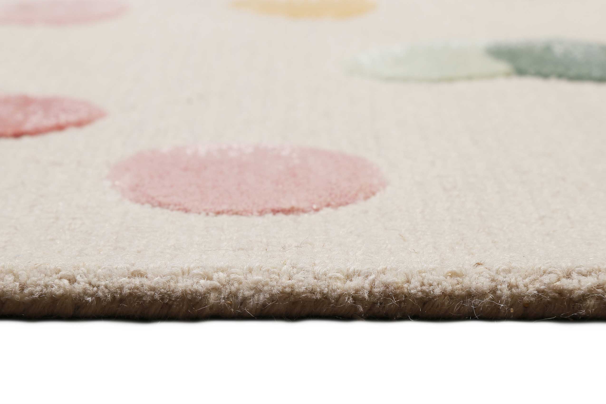 Kinderteppich Creme Bunt 