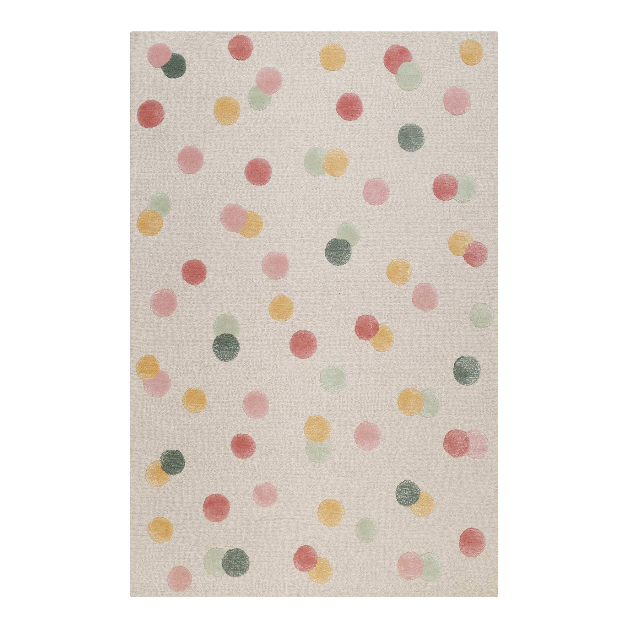 Kinderteppich Creme Bunt 