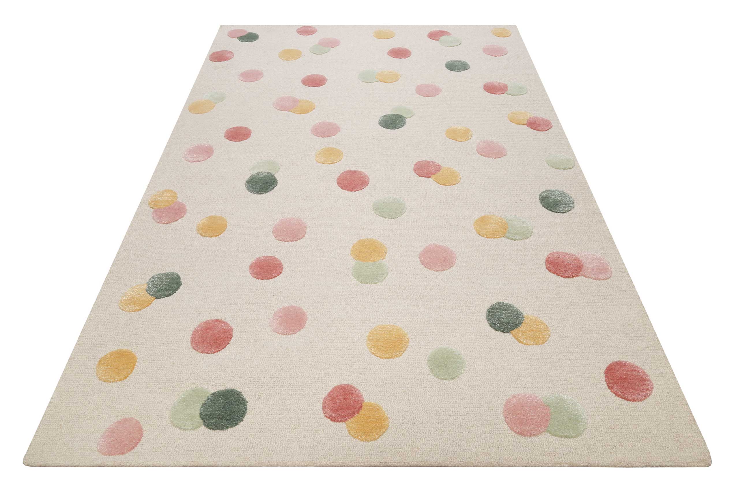 Kinderteppich Creme Bunt 