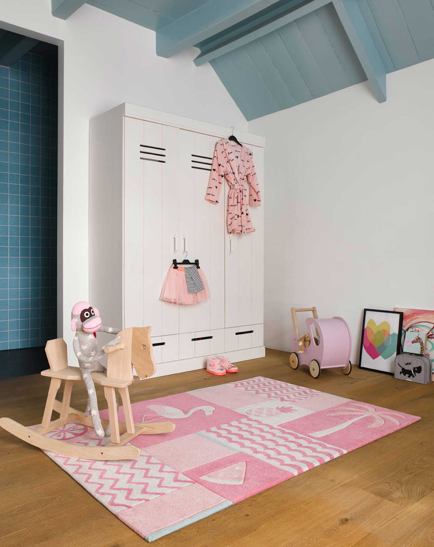 Kinderteppich Rosa 