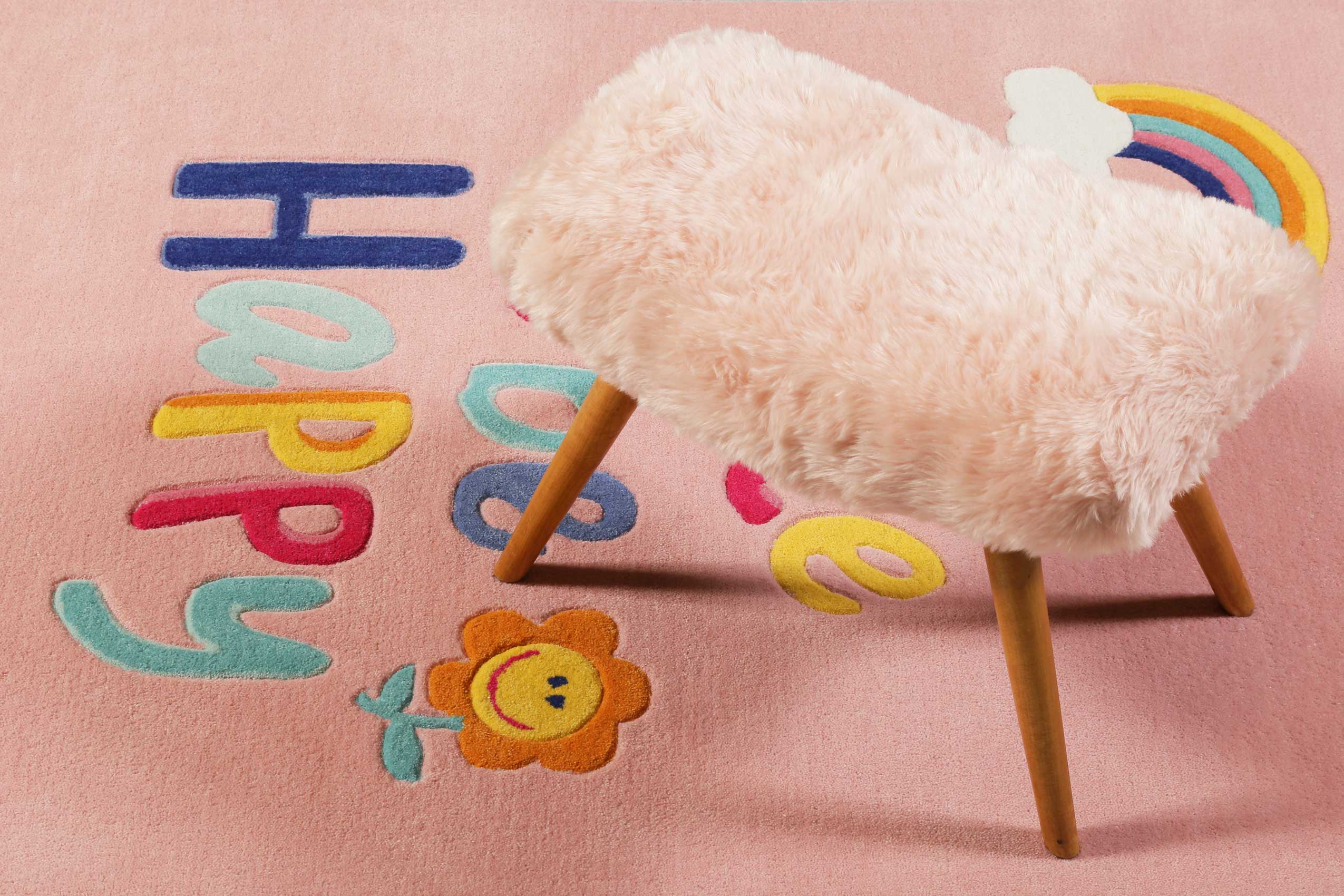 Kinderteppich Rosa » Happy me! « Smart Kids - Ansicht 7