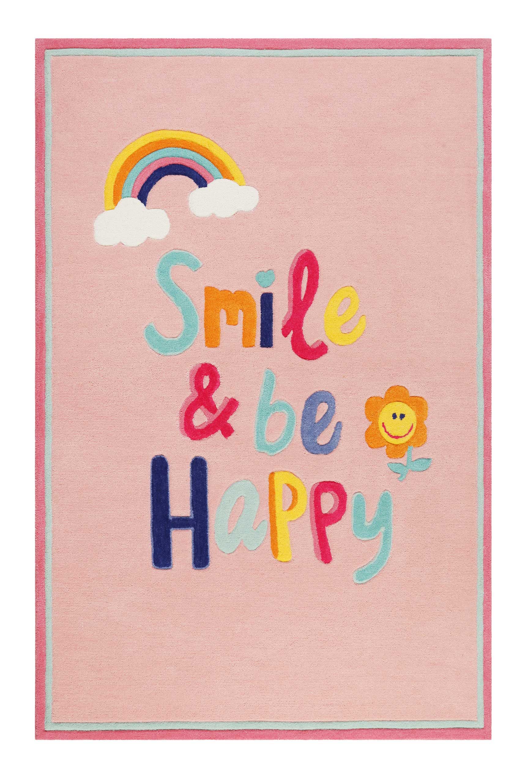 Kinderteppich Rosa » Happy me! « Smart Kids - Ansicht 1