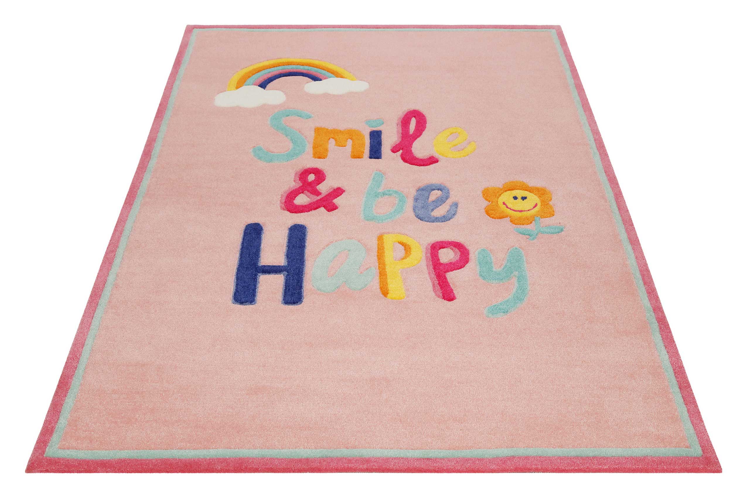 Kinderteppich Rosa » Happy me! « Smart Kids - Ansicht 2