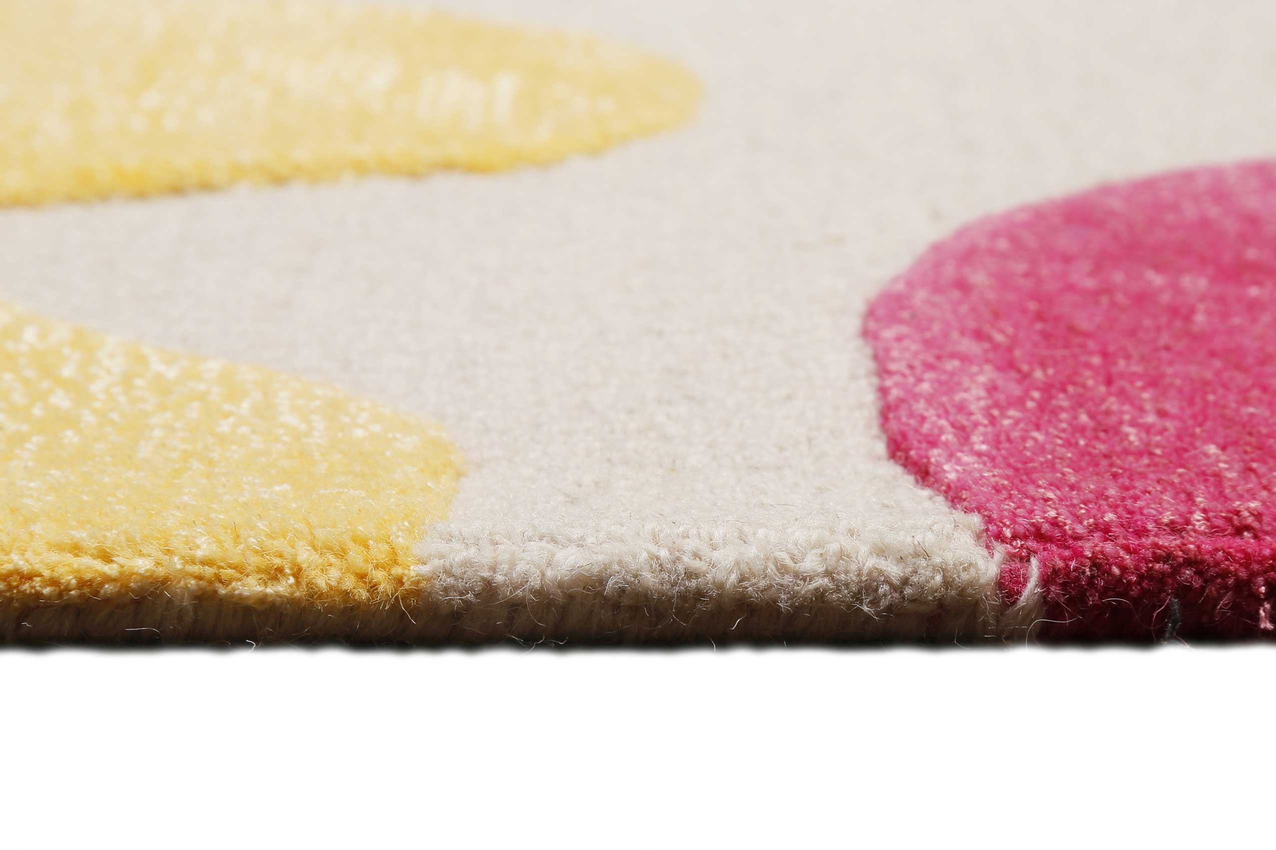 Kinderteppich Creme Bunt 
