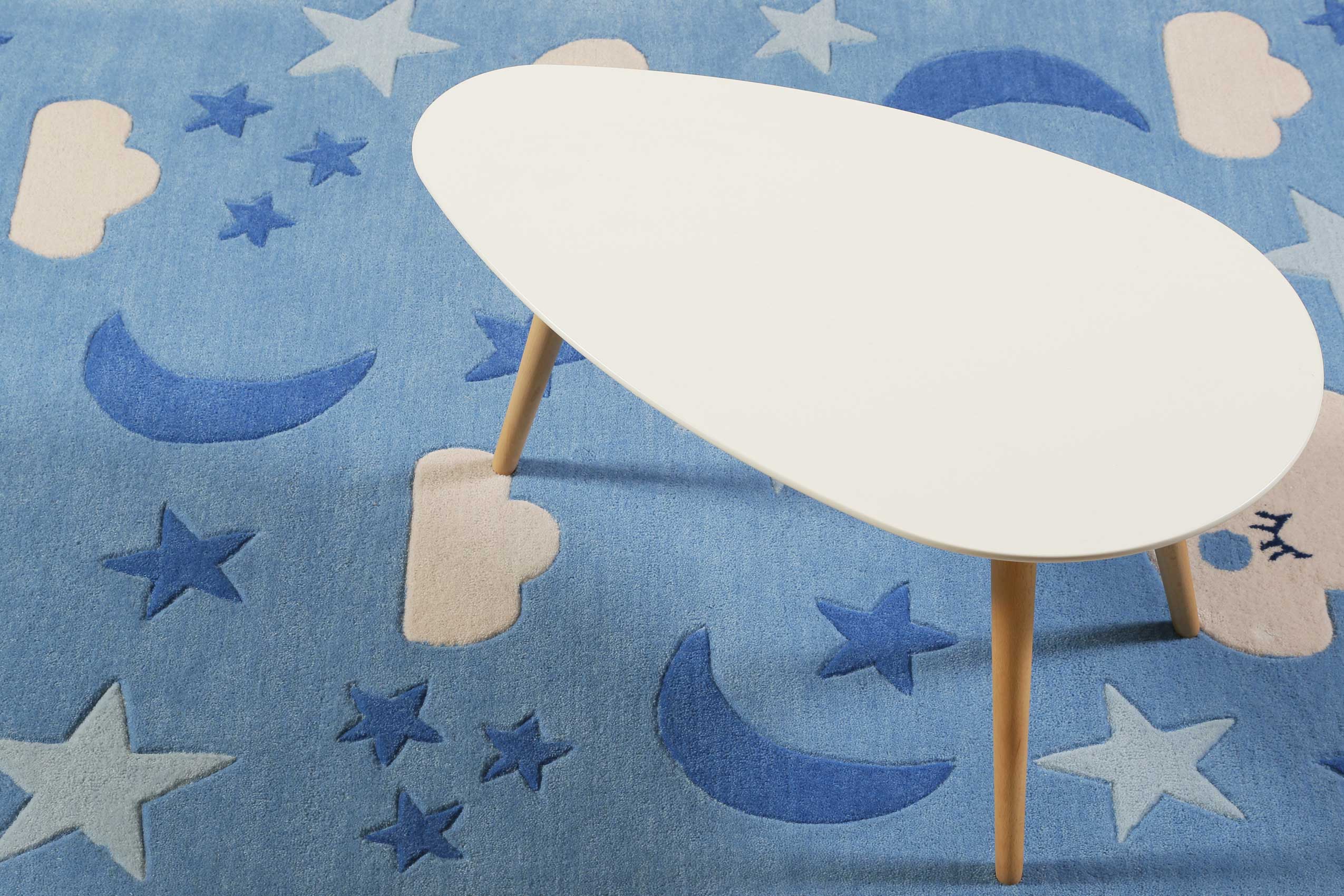 Kinderteppich Blau 