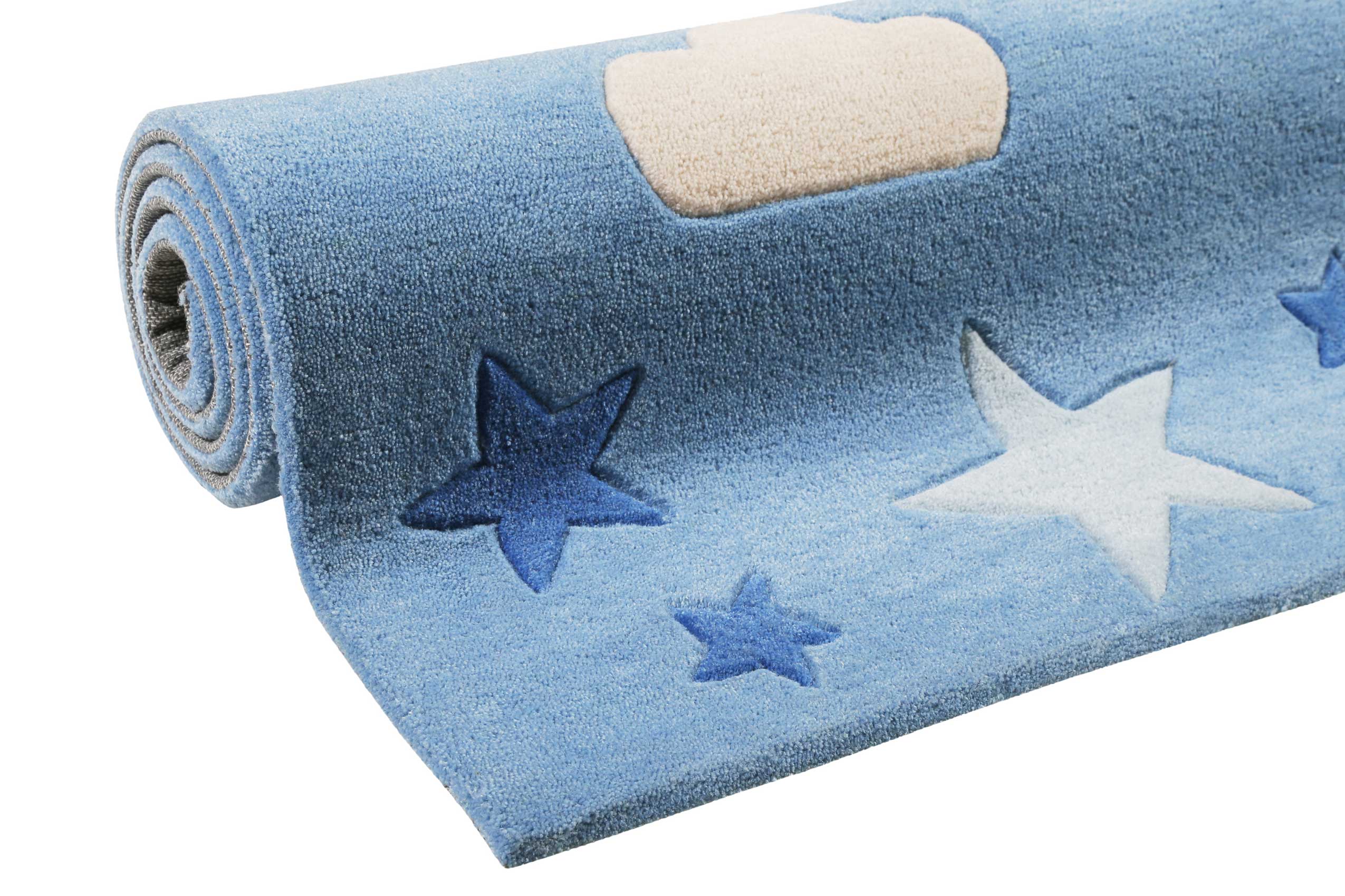Kinderteppich Blau 