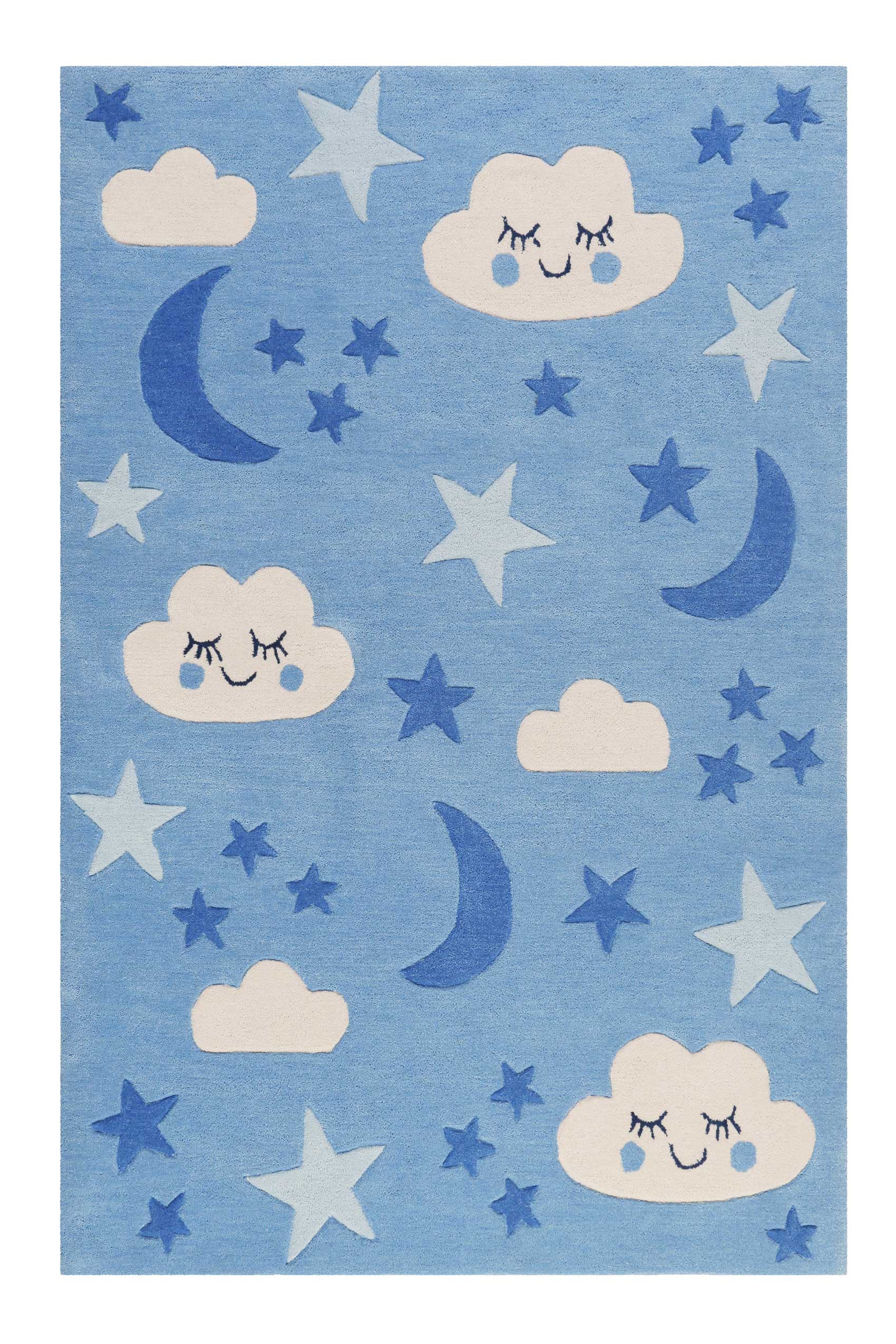 Kinderteppich Blau 