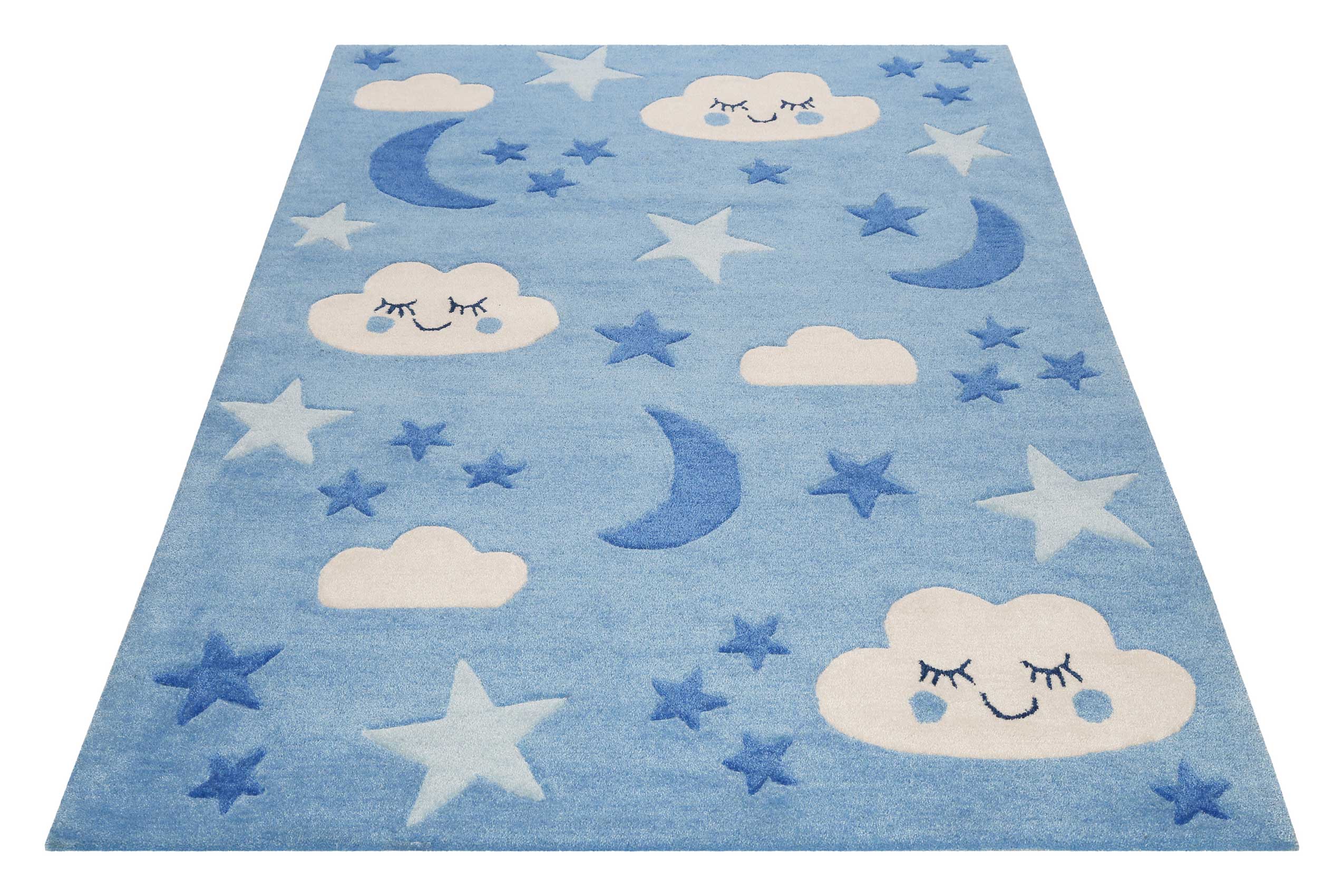 Kinderteppich Blau 