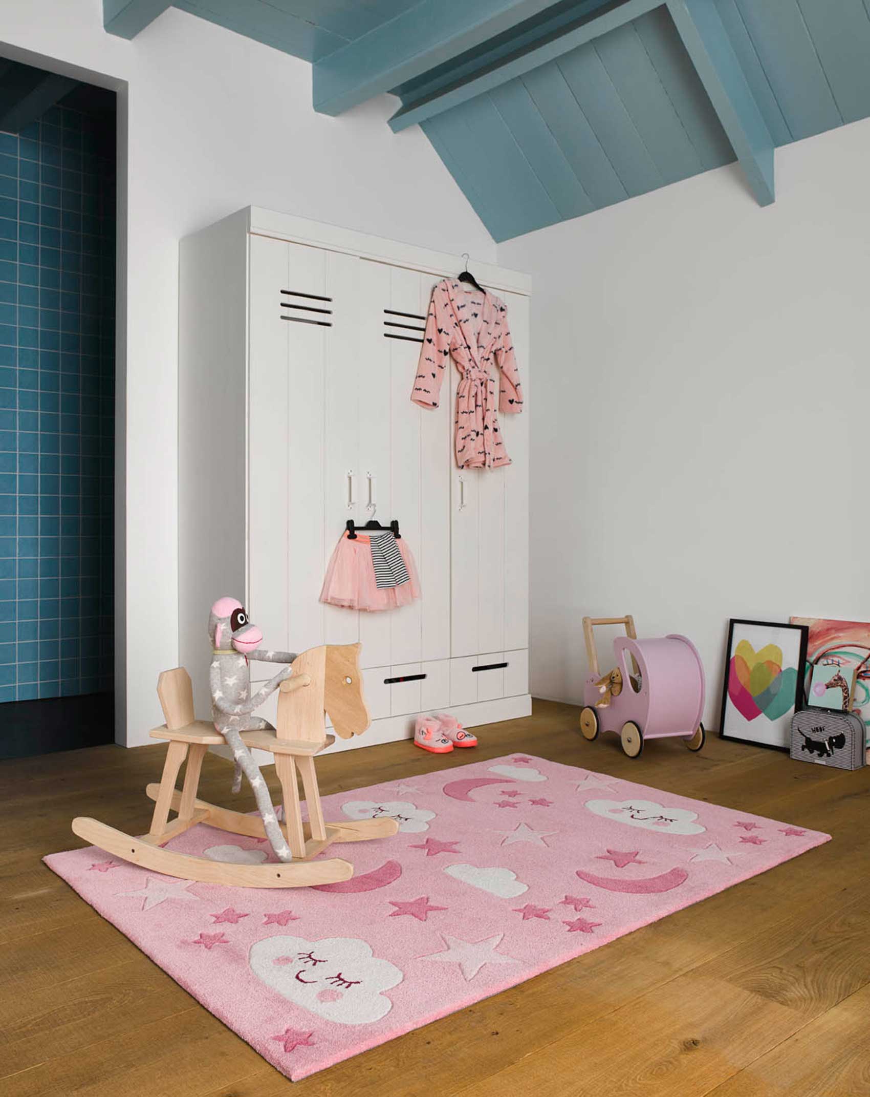 Kinderteppich Rosa 