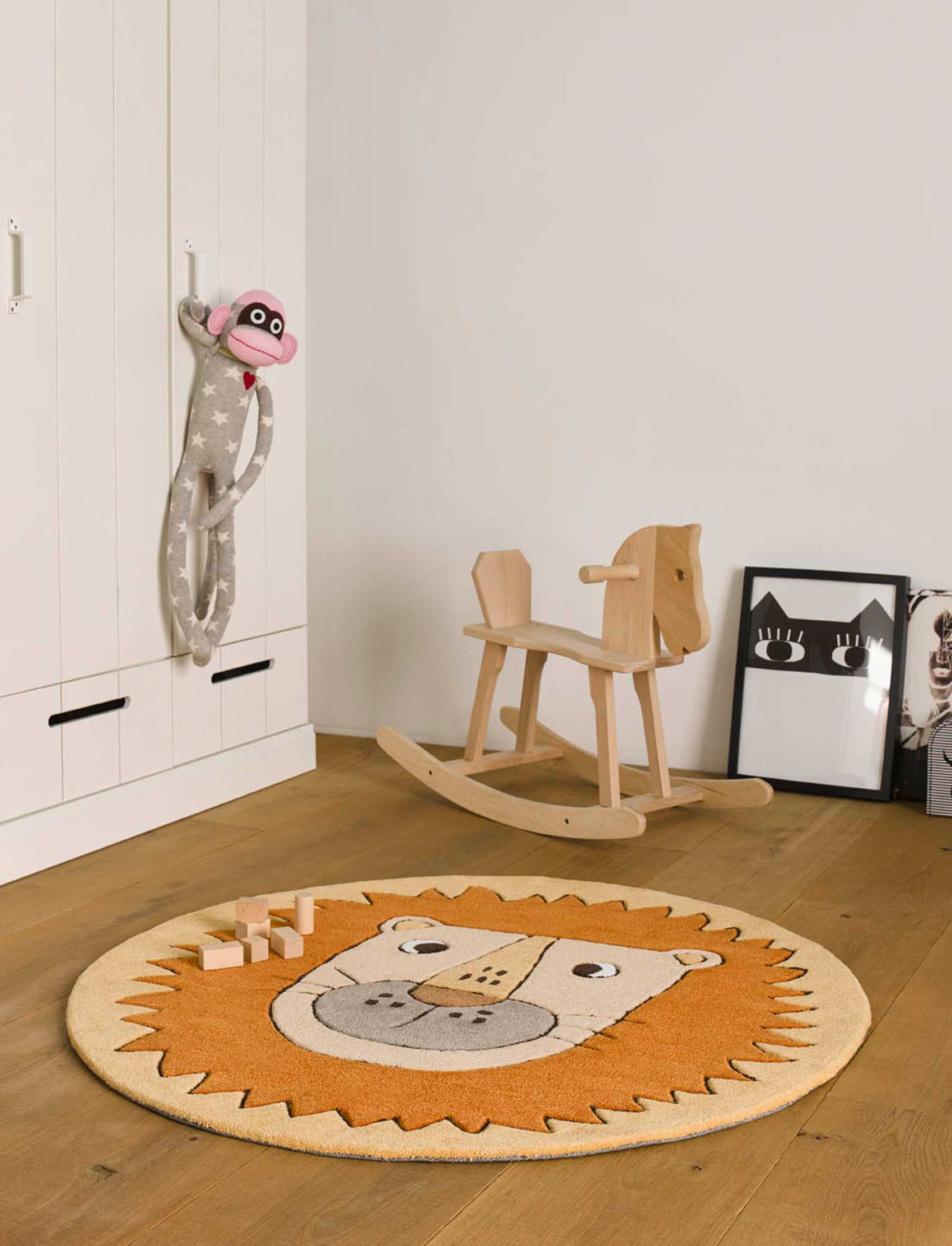 Kinderteppich Orange 