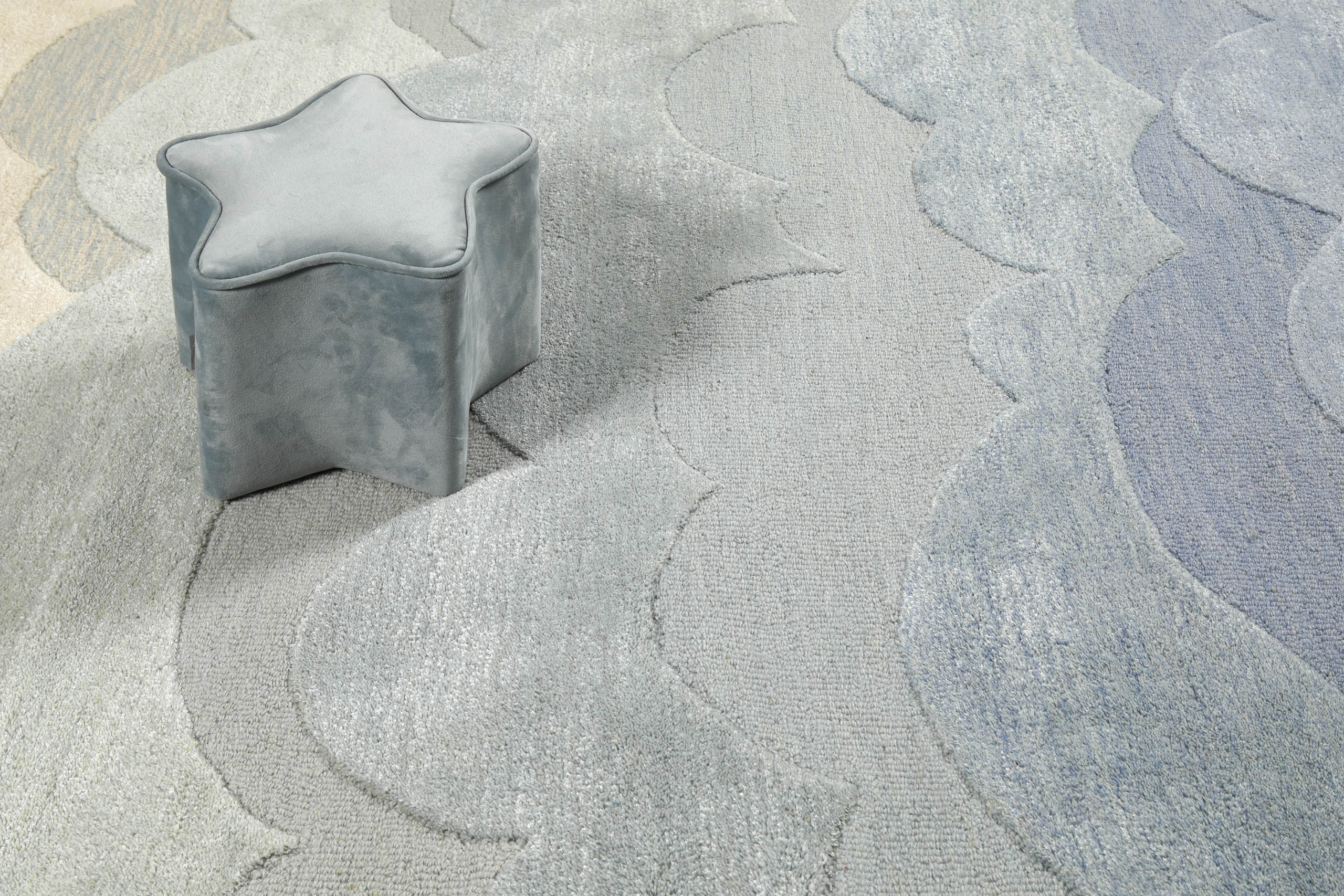 Kinderteppich Blau 