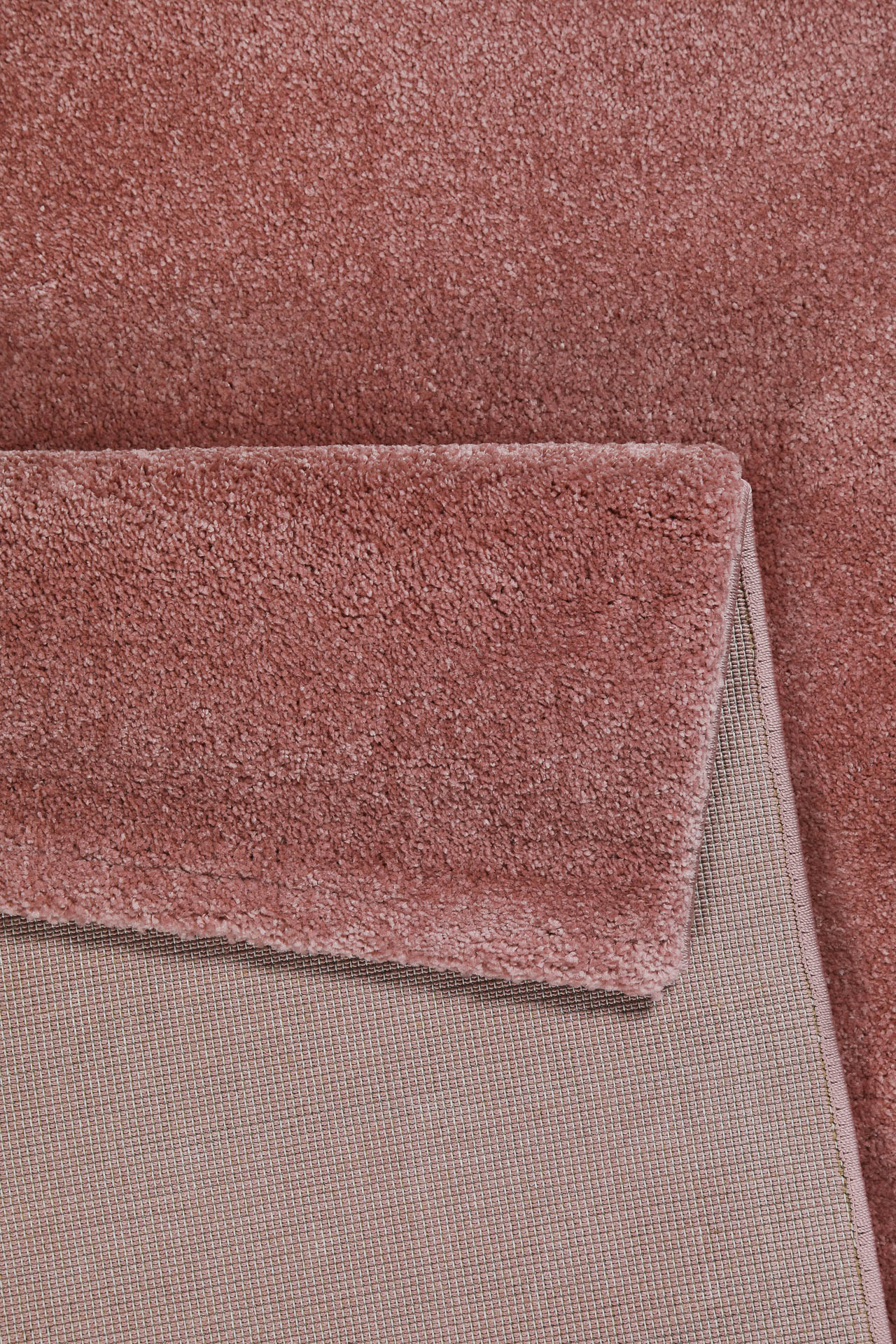 Hochflor Teppich Läufer Rosa