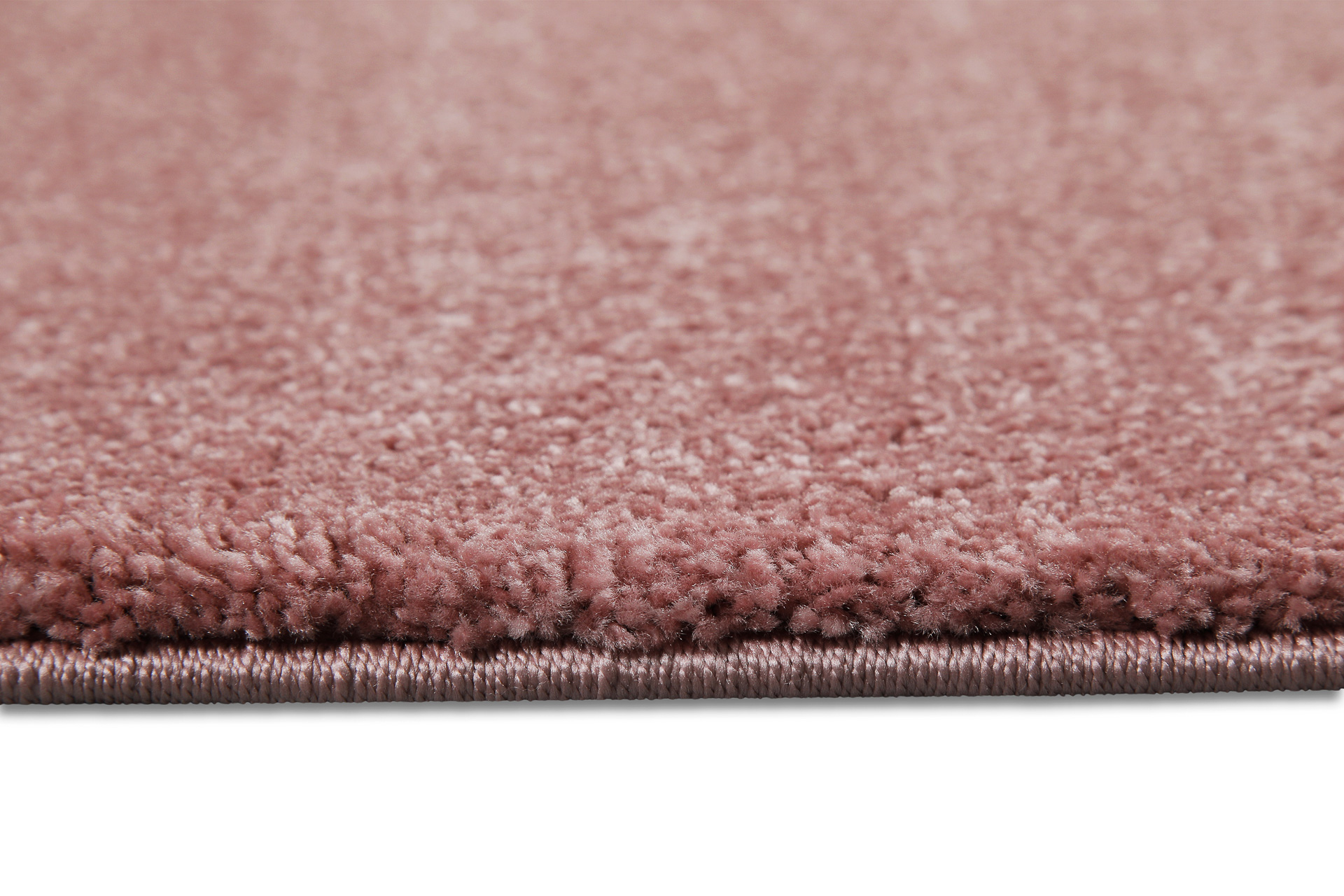 Hochflor Teppich Läufer Rosa