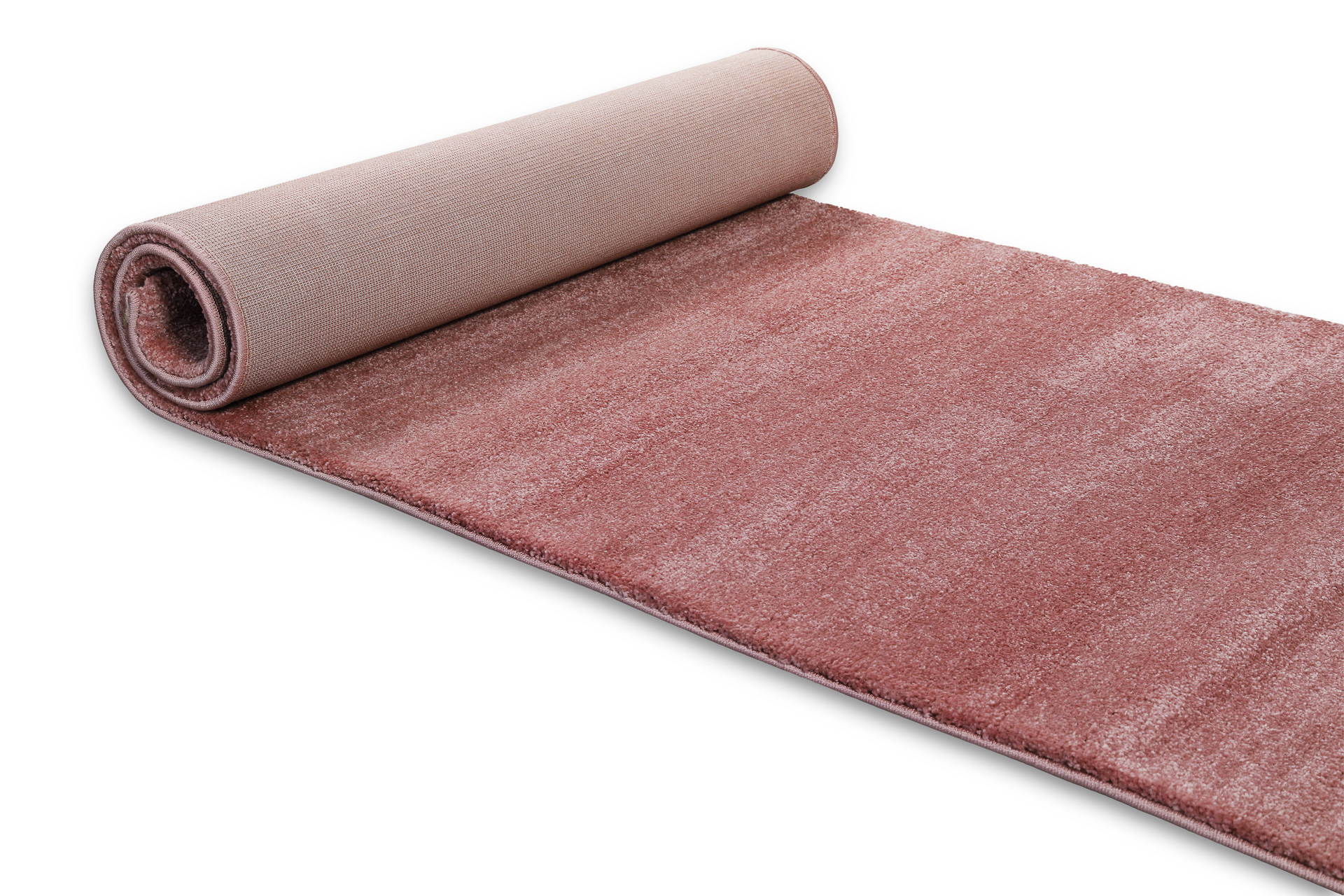 Hochflor Teppich Läufer Rosa