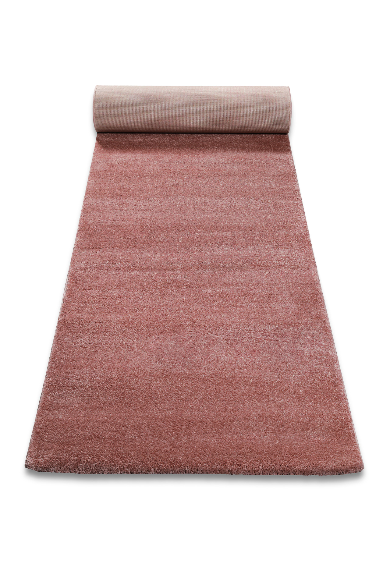 Hochflor Teppich Läufer Rosa